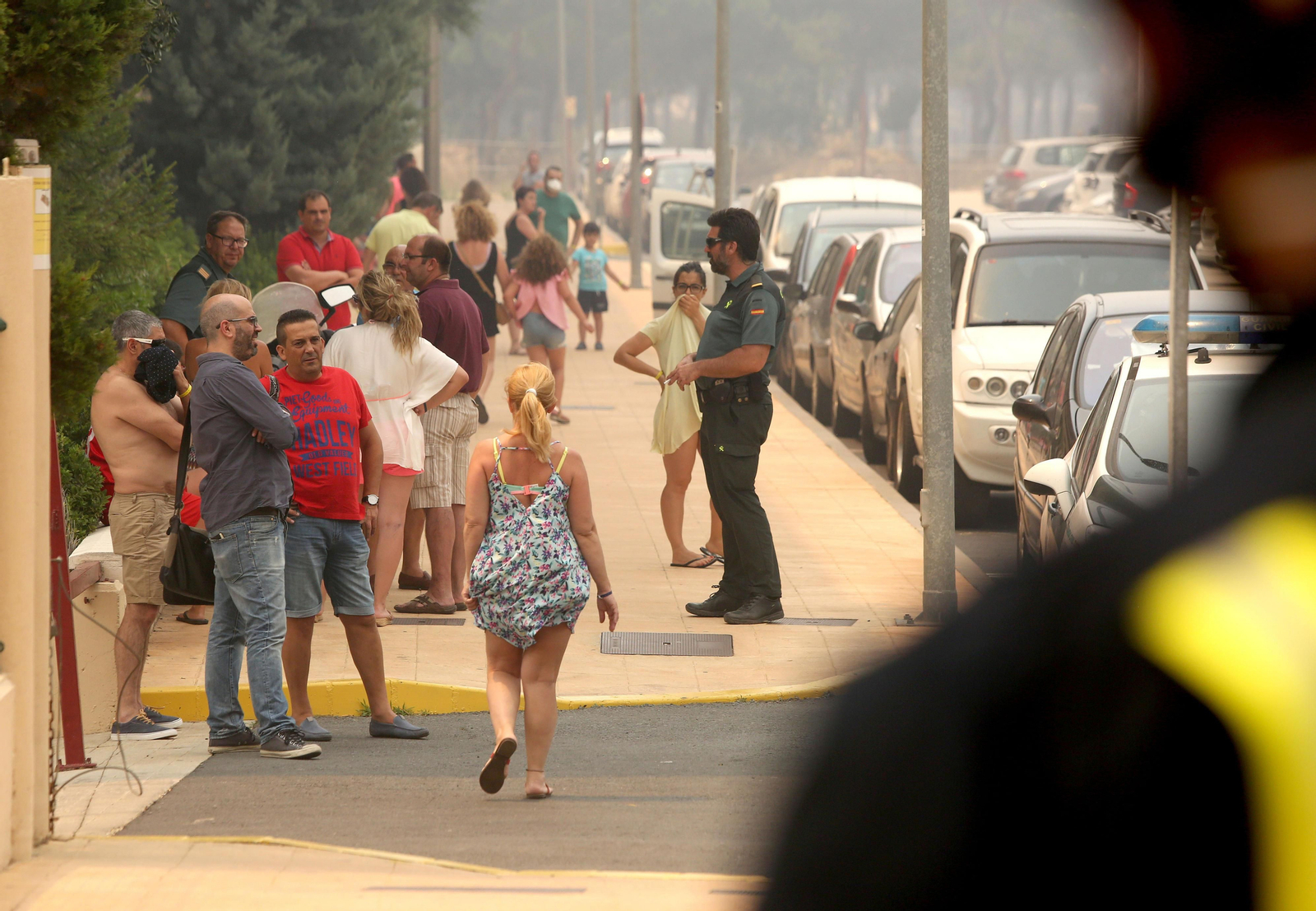 Las consecuencias del incendio en Mazagón