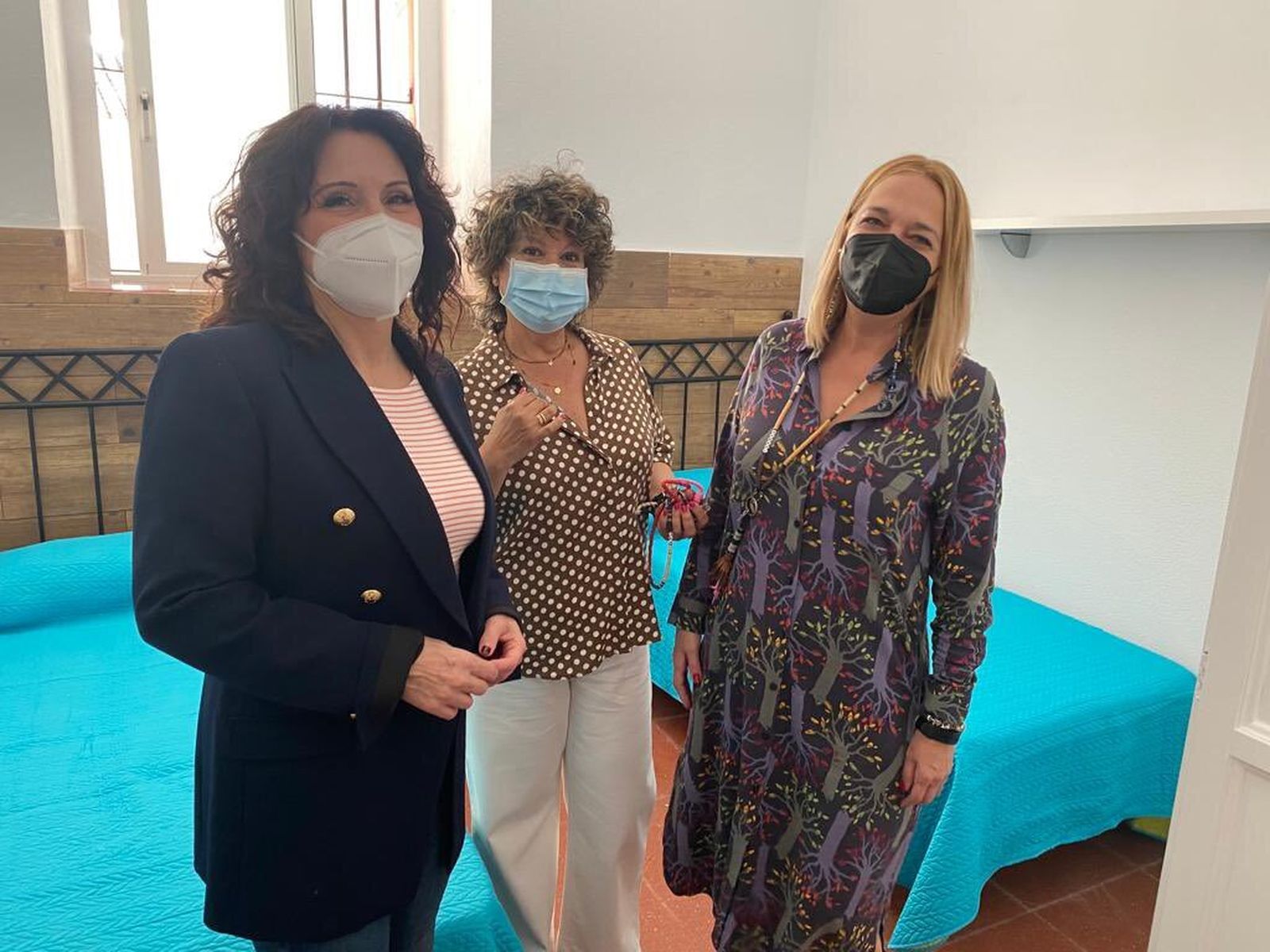 Rocío Ruiz, en su visita al centro de menores Manuel de Falla.