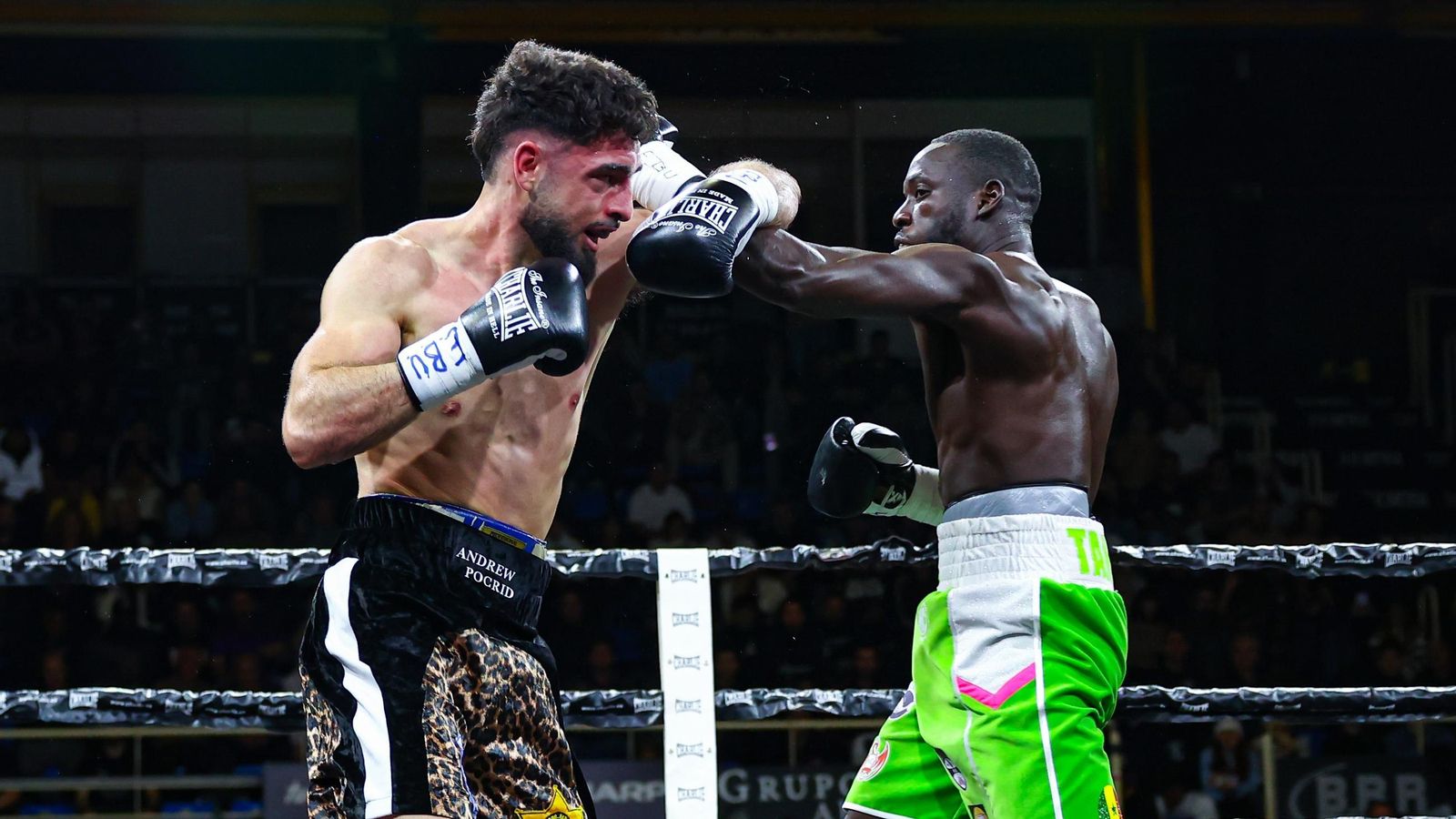 Navarro y Tamba intercambian golpes en el primer combate entre ambos.