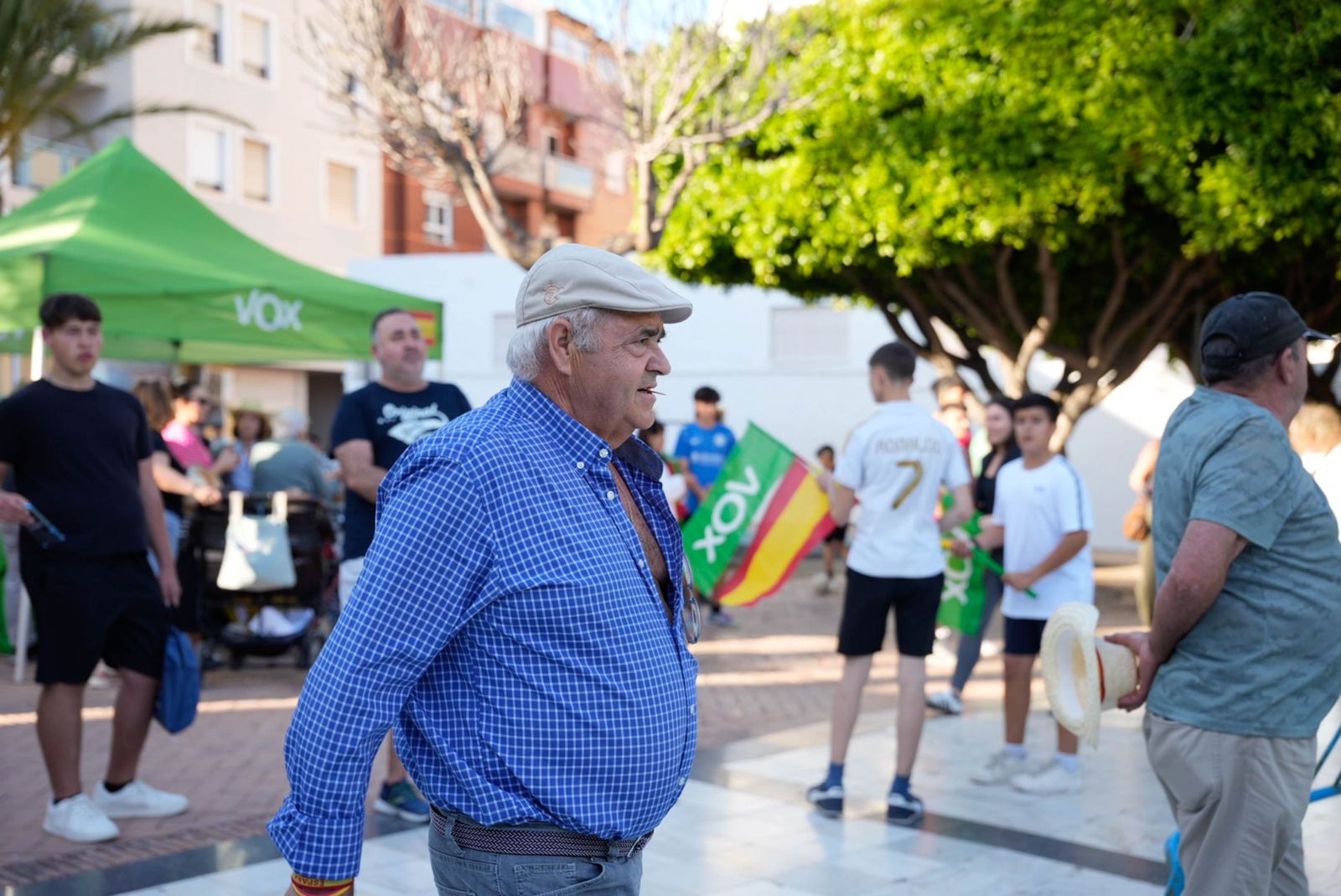 Las imágenes del acto público de Vox con Santiago Abascal en El Ejido