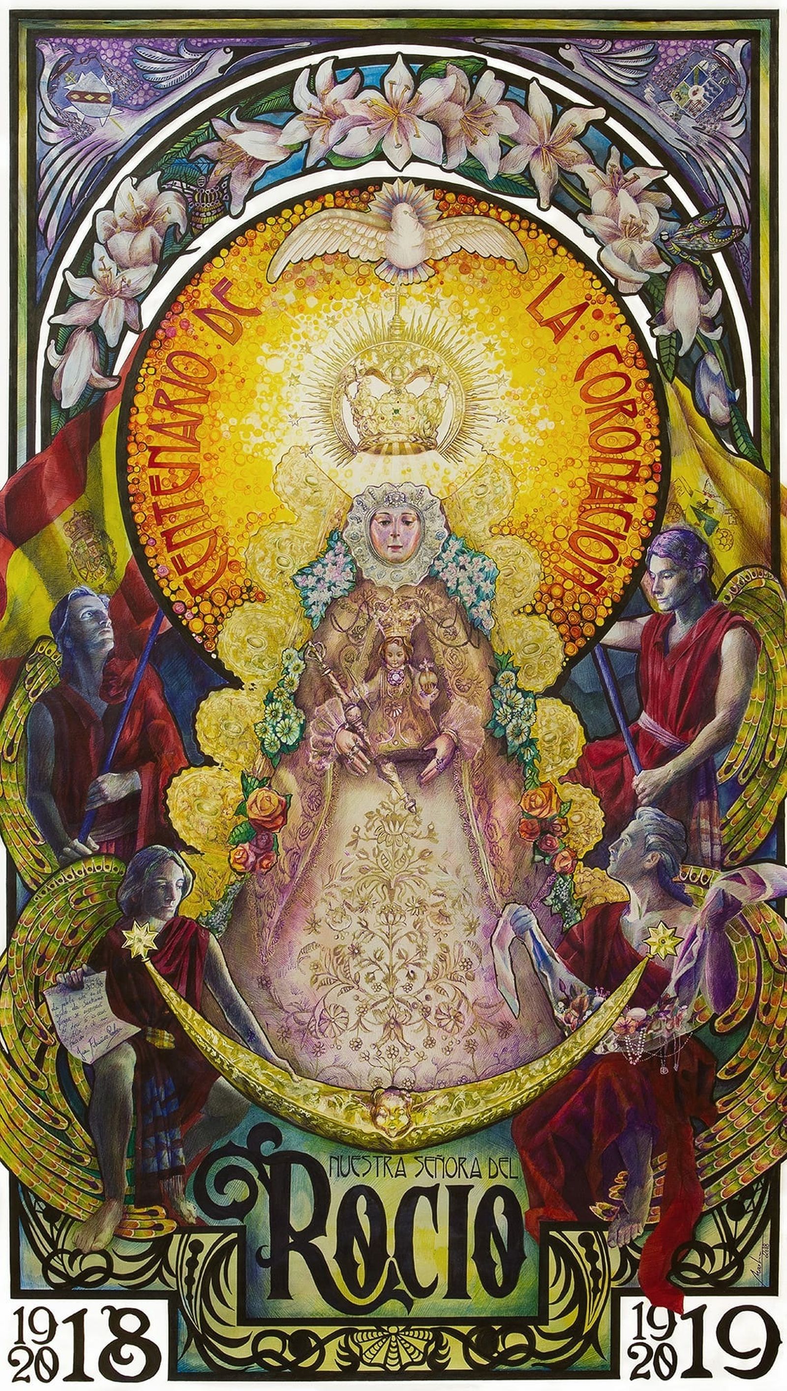 El cartel del centenario de la Coronación