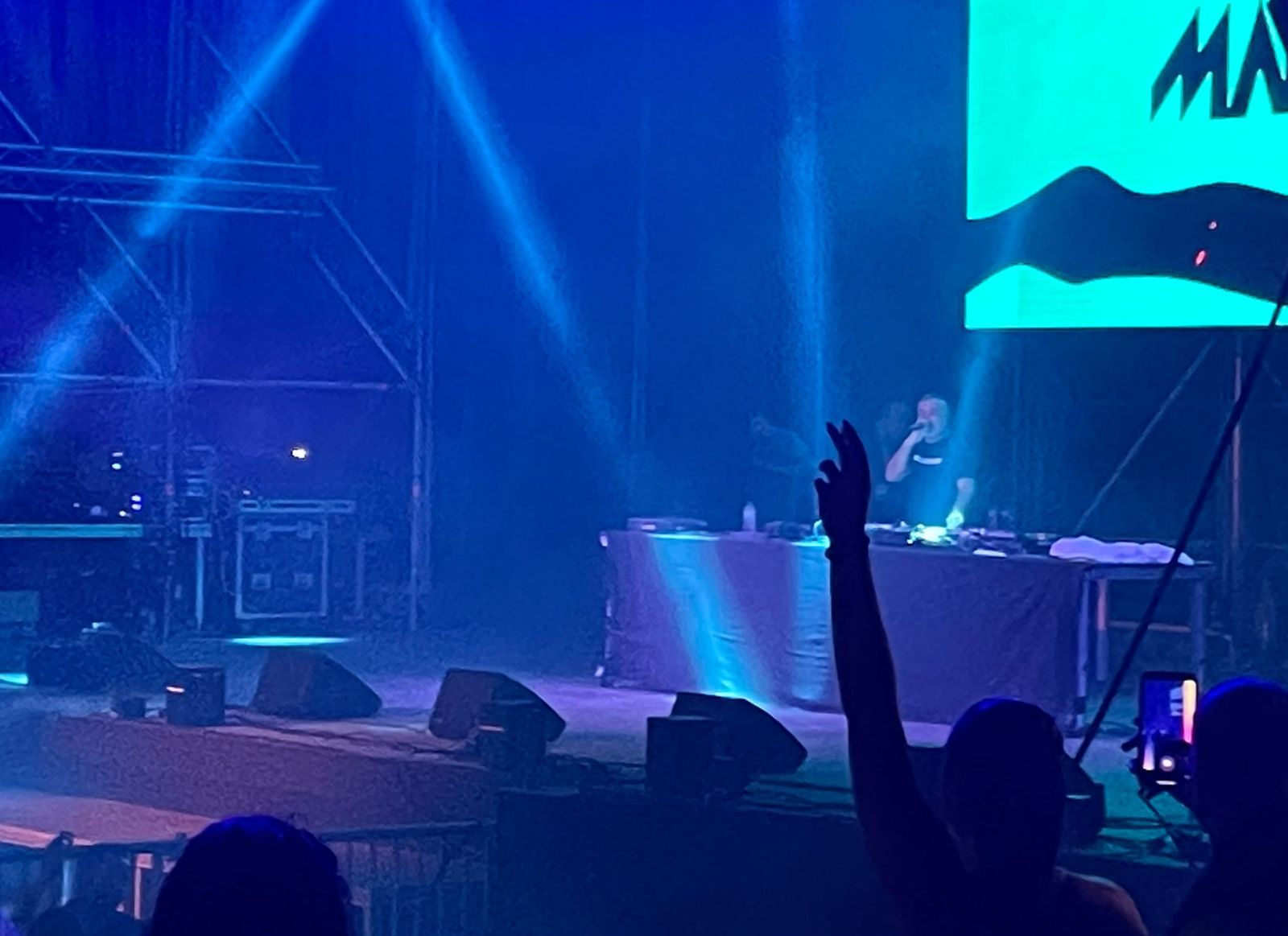 Juan Magán, durante el concierto ofrecido en DSoko en la noche del viernes.