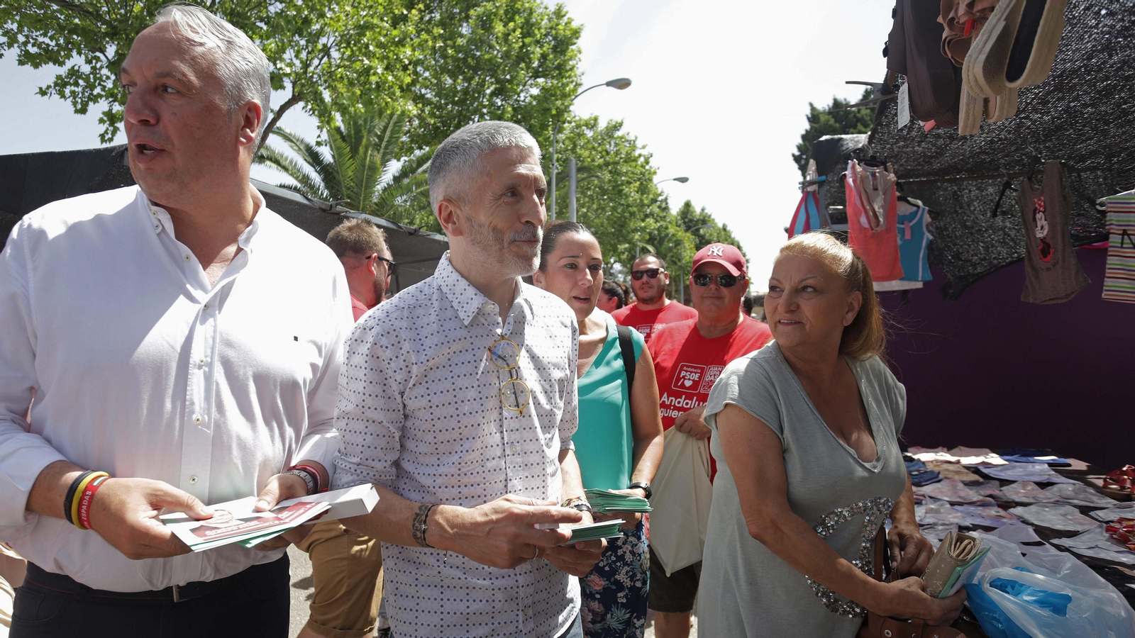 Fotos del acto de campaña de Fernando Grande-Marlaska en San Roque