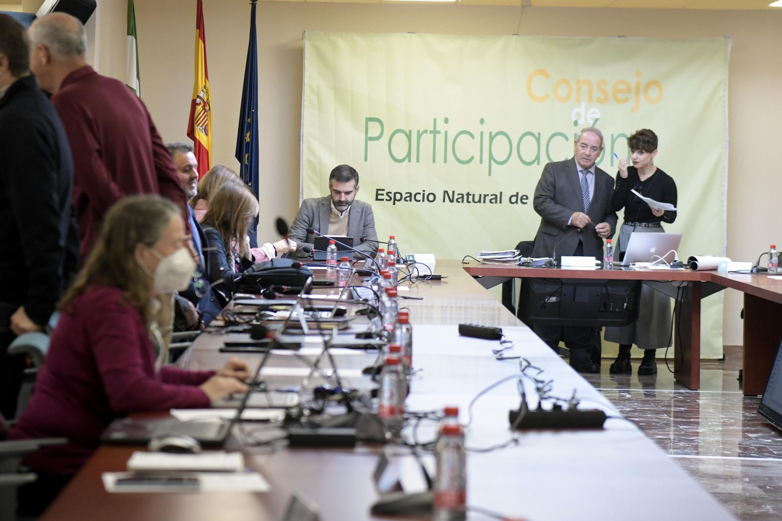 Momentos previos del inicio del Consejo de Participación del Parque Nacional y Natural de Sierra Nevada