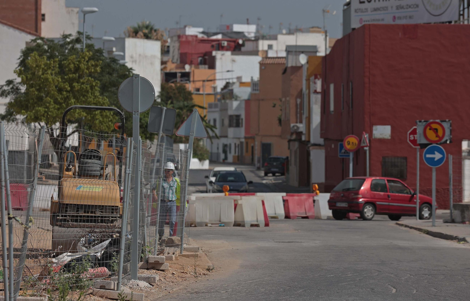 Fotos de las obras del Acceso Sur a Algeciras en La Juliana