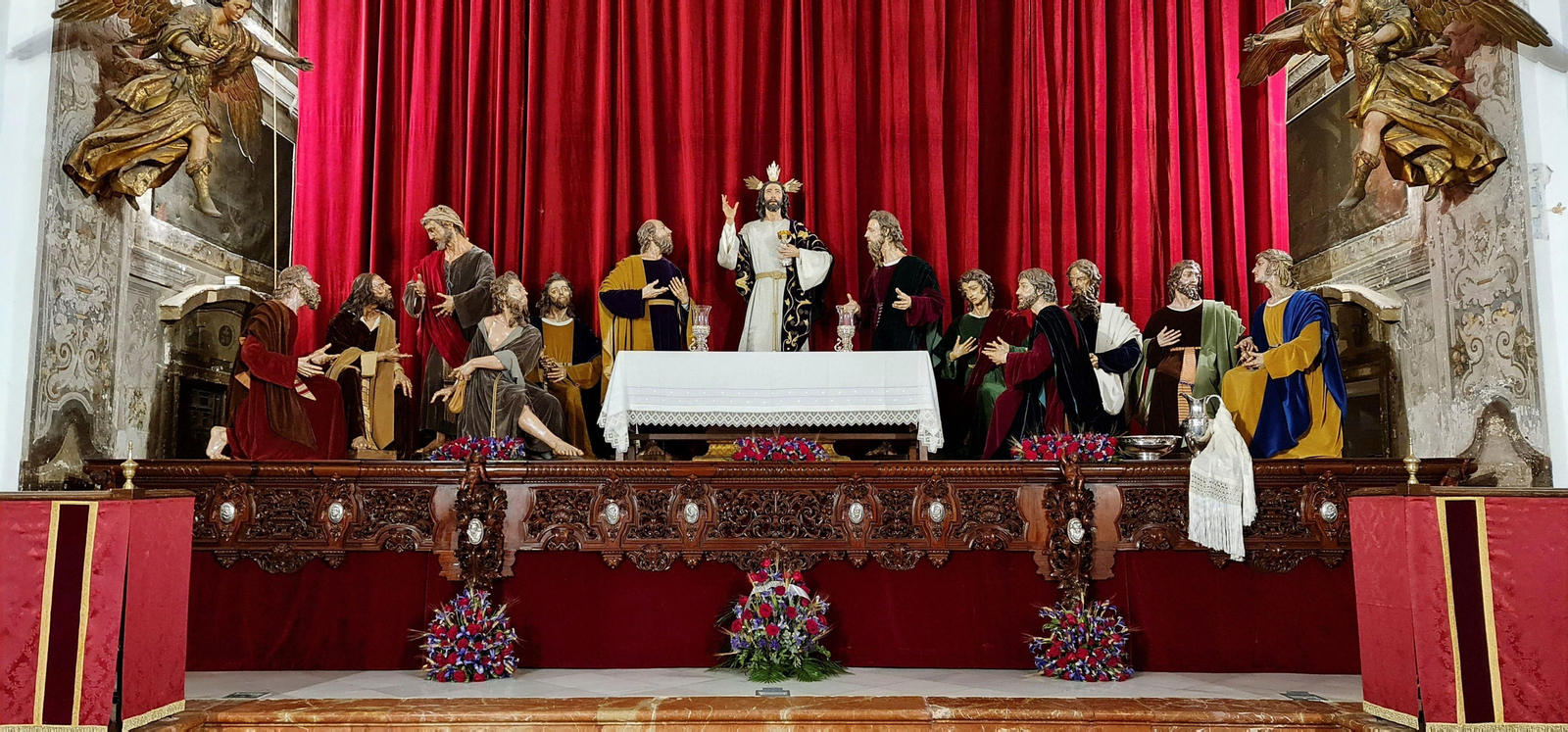 Detalle de la Última Cena.