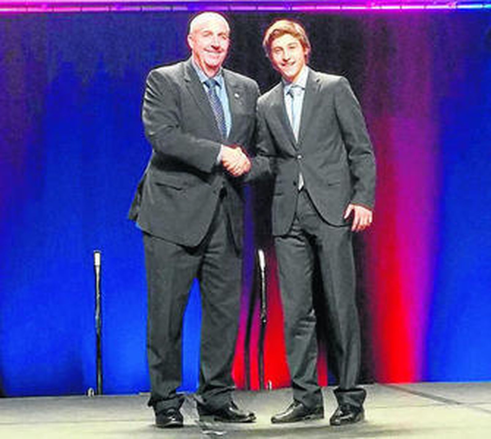 Raúl (d) en la gala All America.