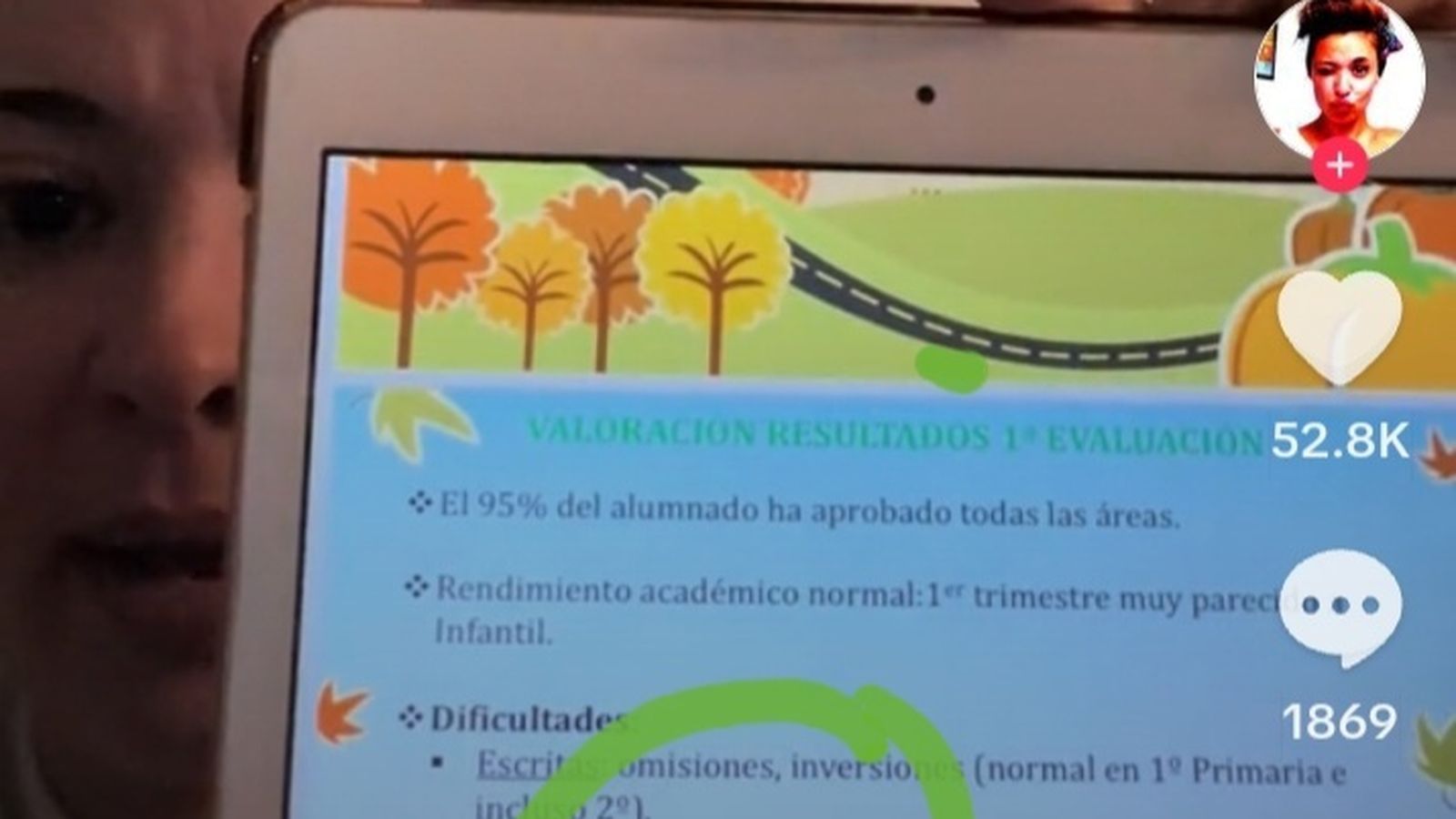 La usuaria @paumarkez en su denuncia sobre el seseo con el que ha sido corregida su hija