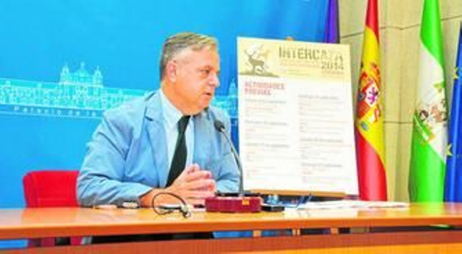 Salvador Fuentes, durante la rueda de prensa de presentación de las actividades previas a Intercaza.