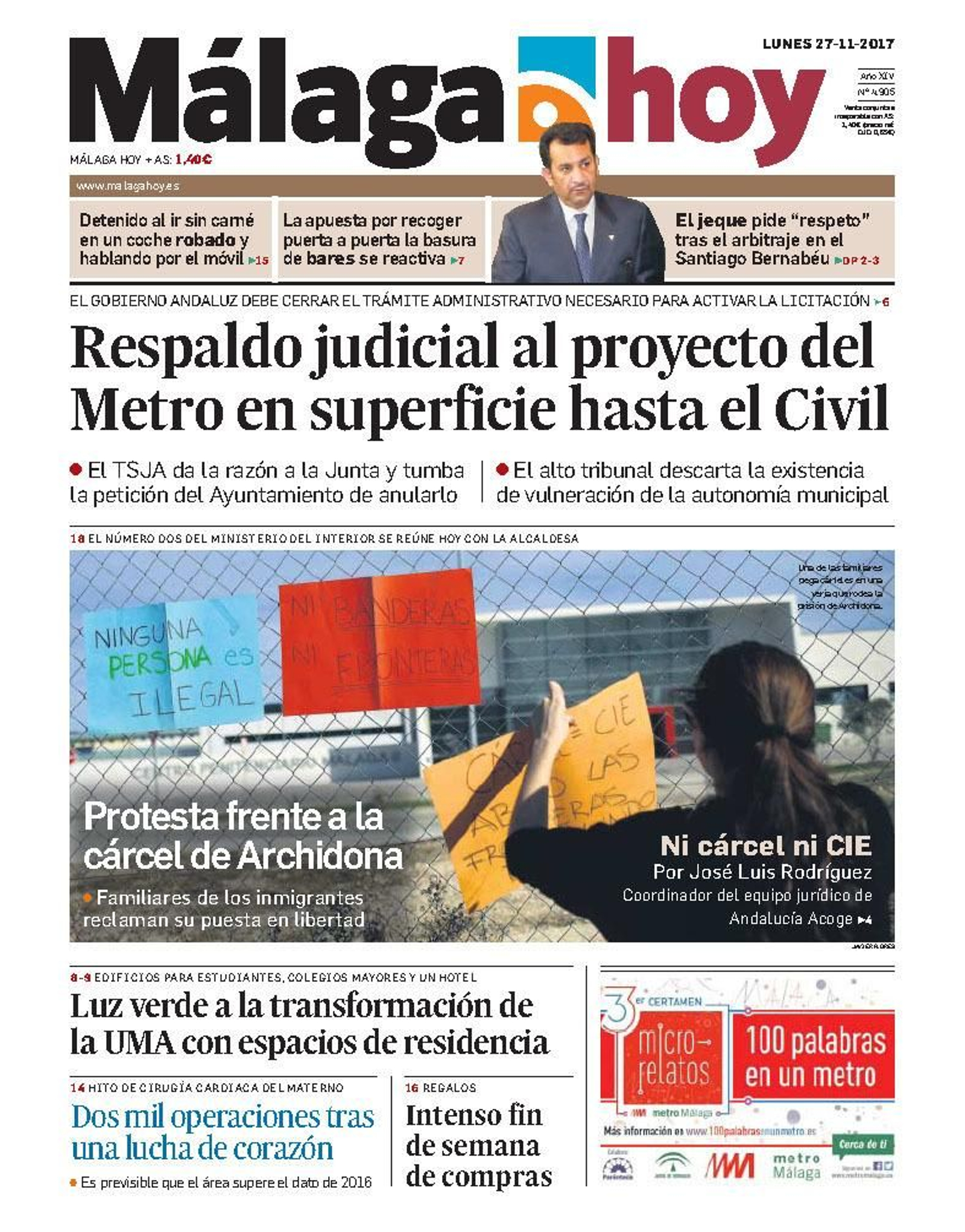 Respaldo judicial.  El TSJA rechaza la petición del Ayuntamiento de anular el proyecto básico del trazado a ras de calle.
