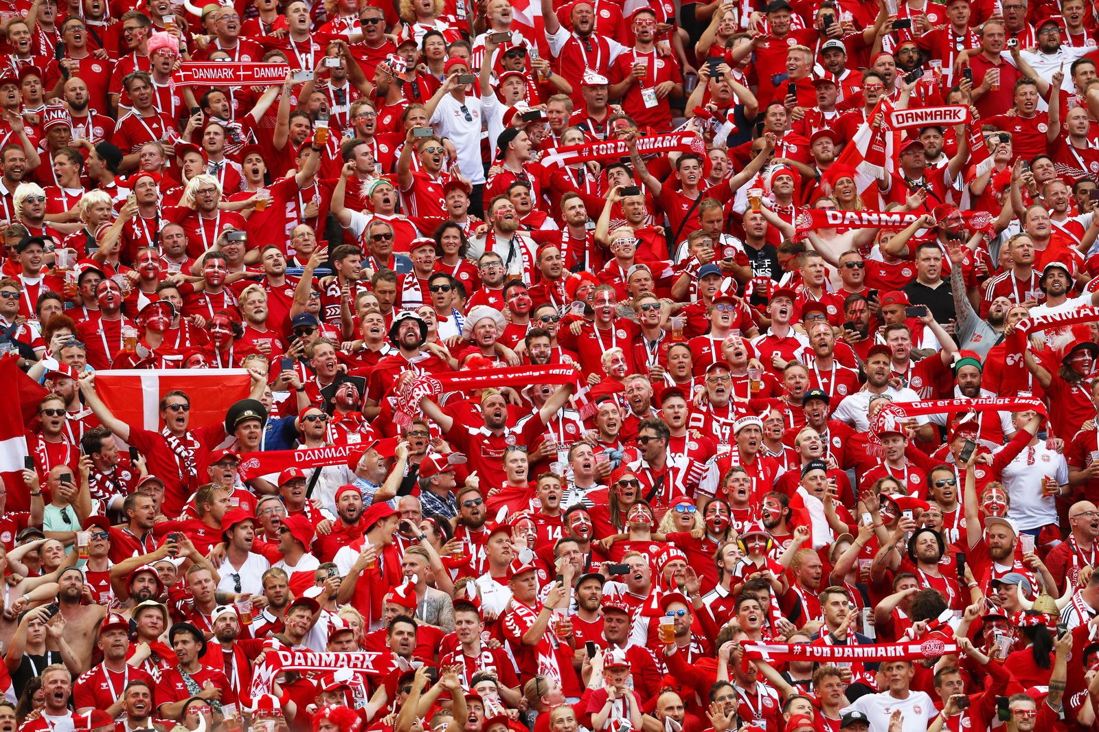 Las imágenes del Dinamarca-Francia