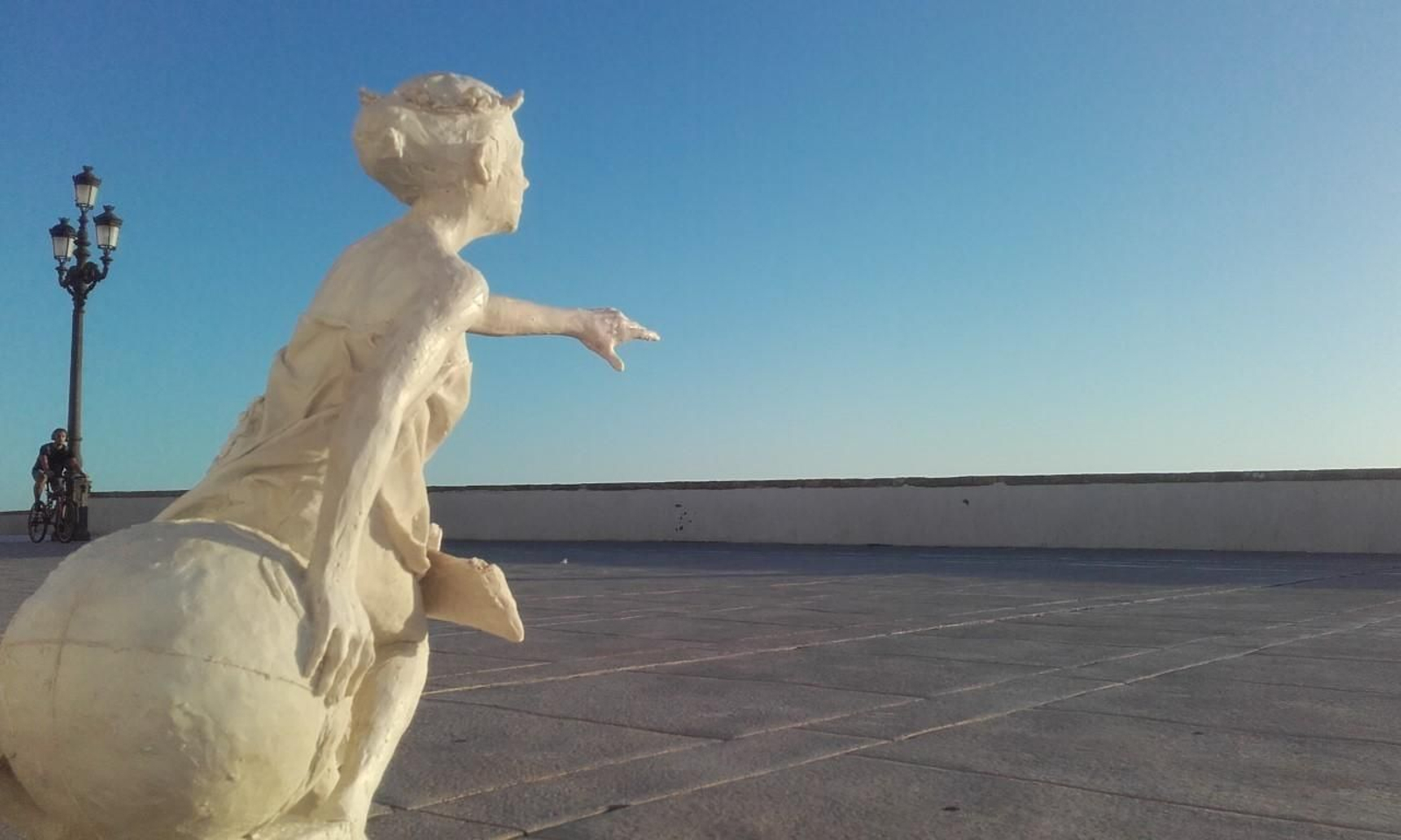 Maqueta del monumento que se quiere instalar en el Campo del Sur.