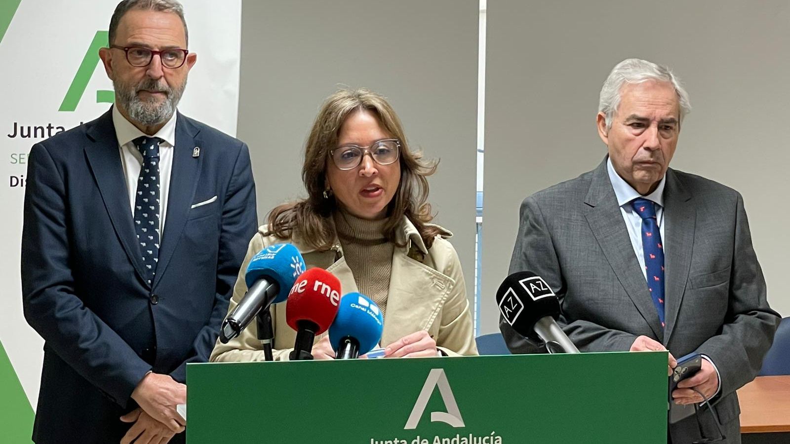 Comparecencia de la delegada del Gobierno de la Junta en Málaga, Patricia Navarro, este miércoles