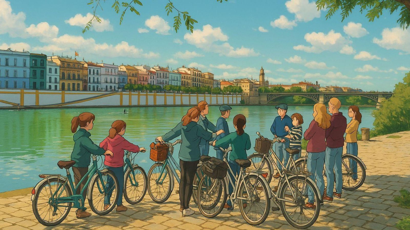 Sevilla al estilo Ghibli