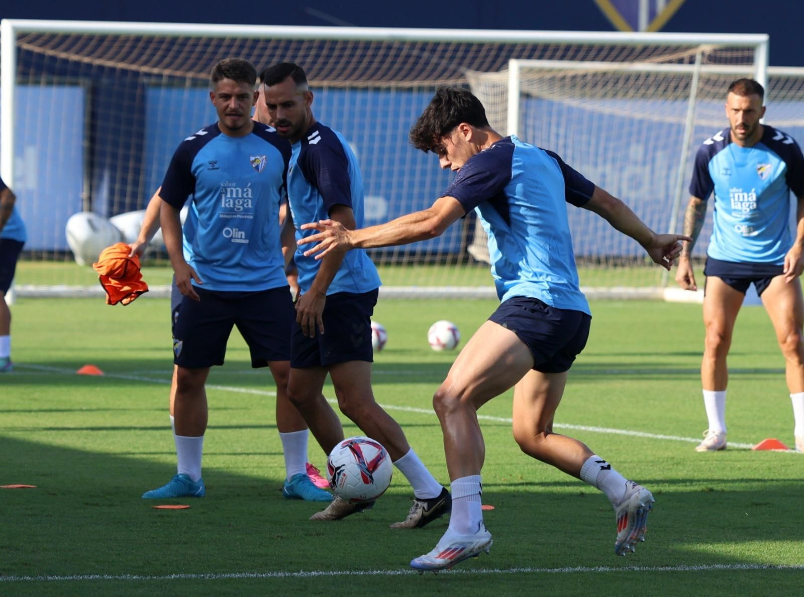 Haitam, como una moto en la última sesión del Málaga CF