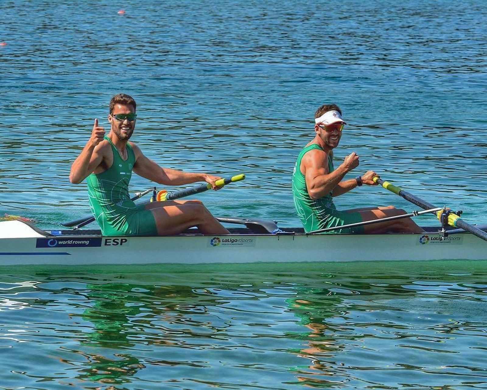 El dos sin de Jaime Canalejo y Javier García.