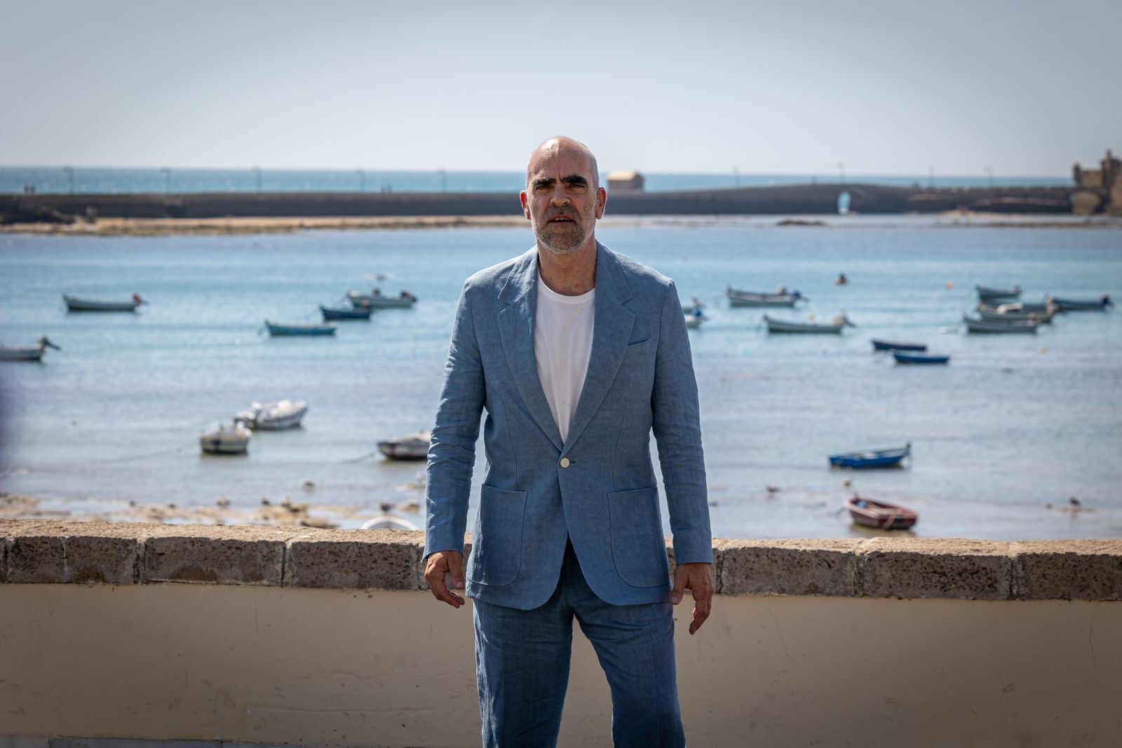 Photocall de Petra Martínez y actores de la serie 'La ley del mar' en La Caleta