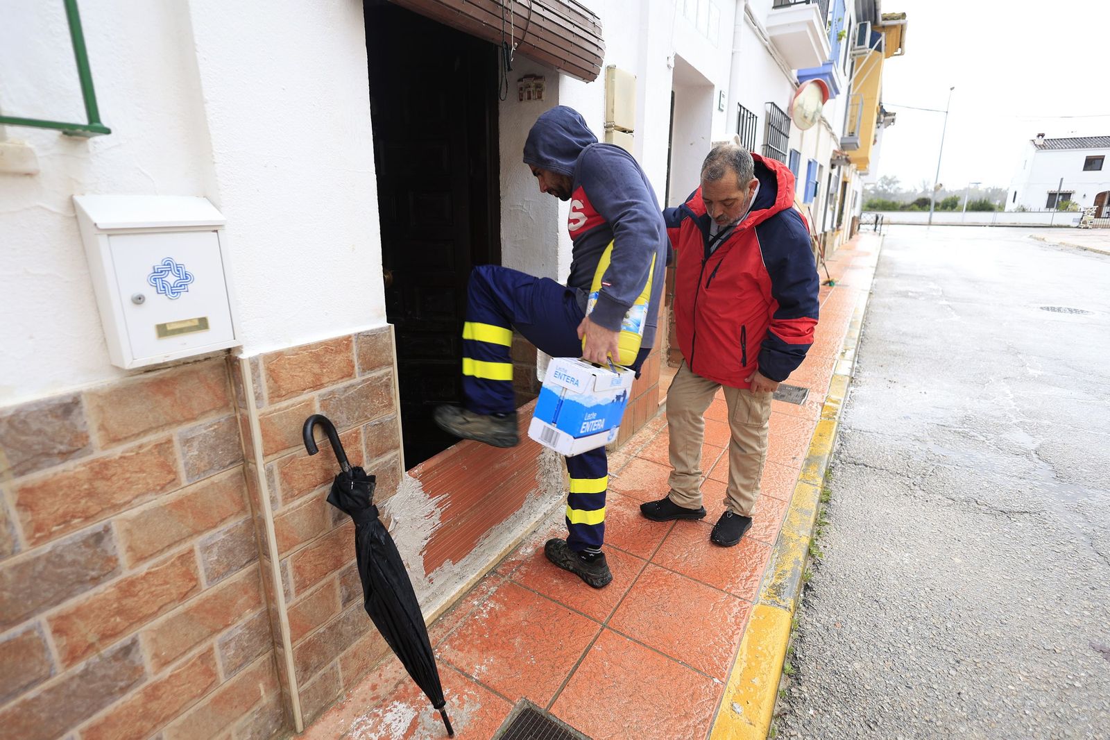 Fotos de San Martín del Tesorillo listo para la evacuación por la borrasca Marta