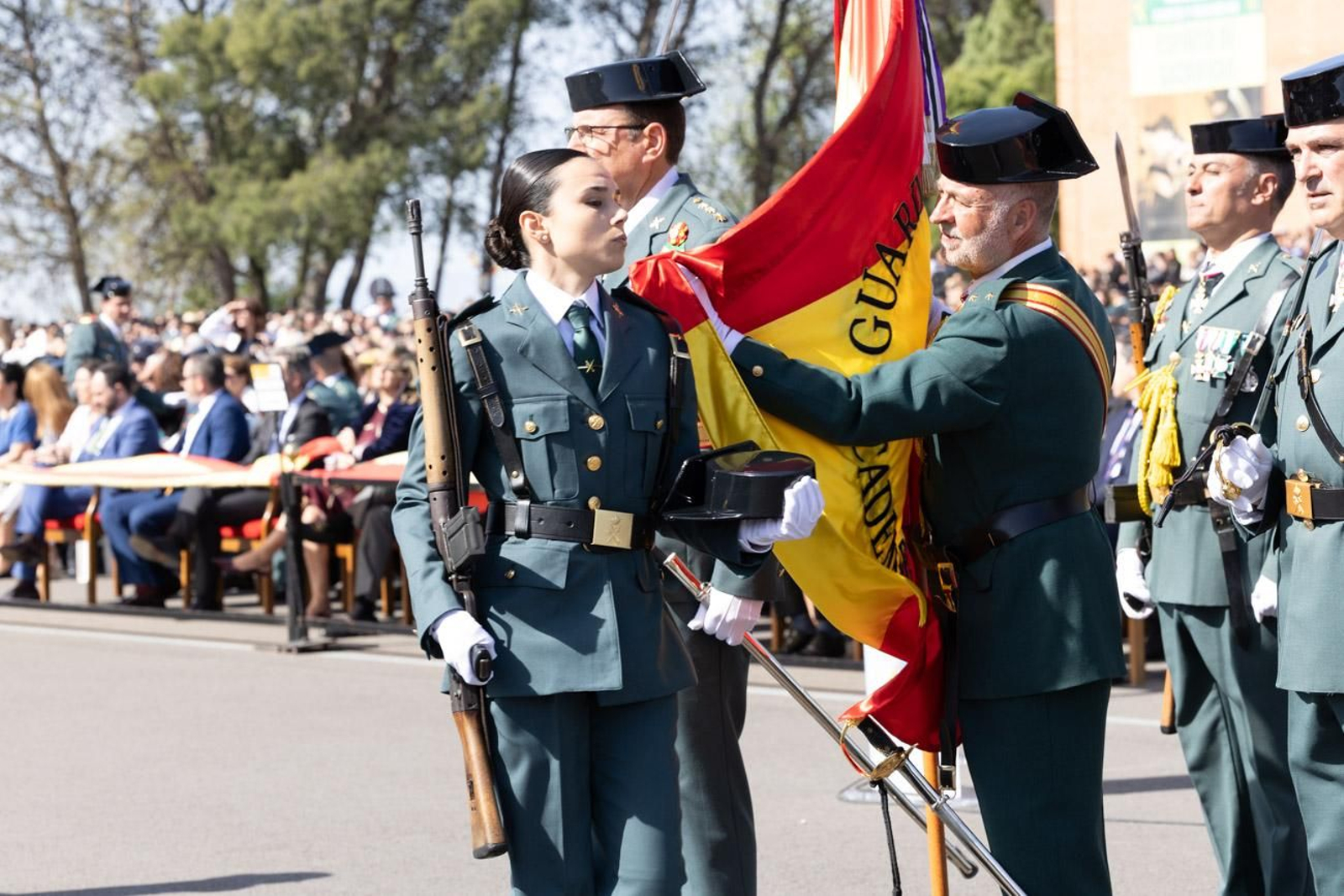 Acto de jura de bandera de la 130ª promoción de guardias civiles de la Academia de Baeza