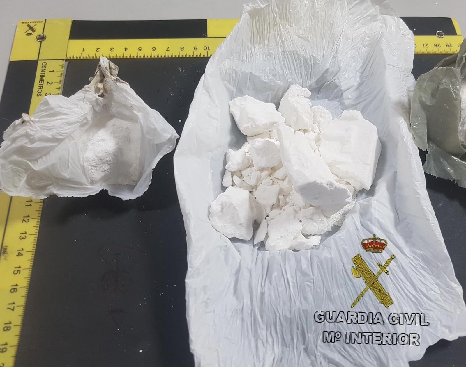 Imagen de la droga incautada