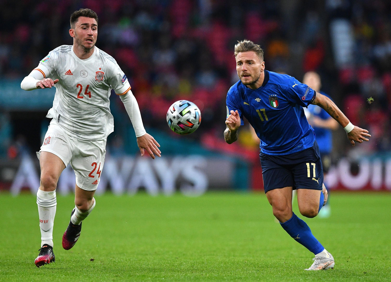 Las imágenes de la semifinal Italia-España de Eurocopa