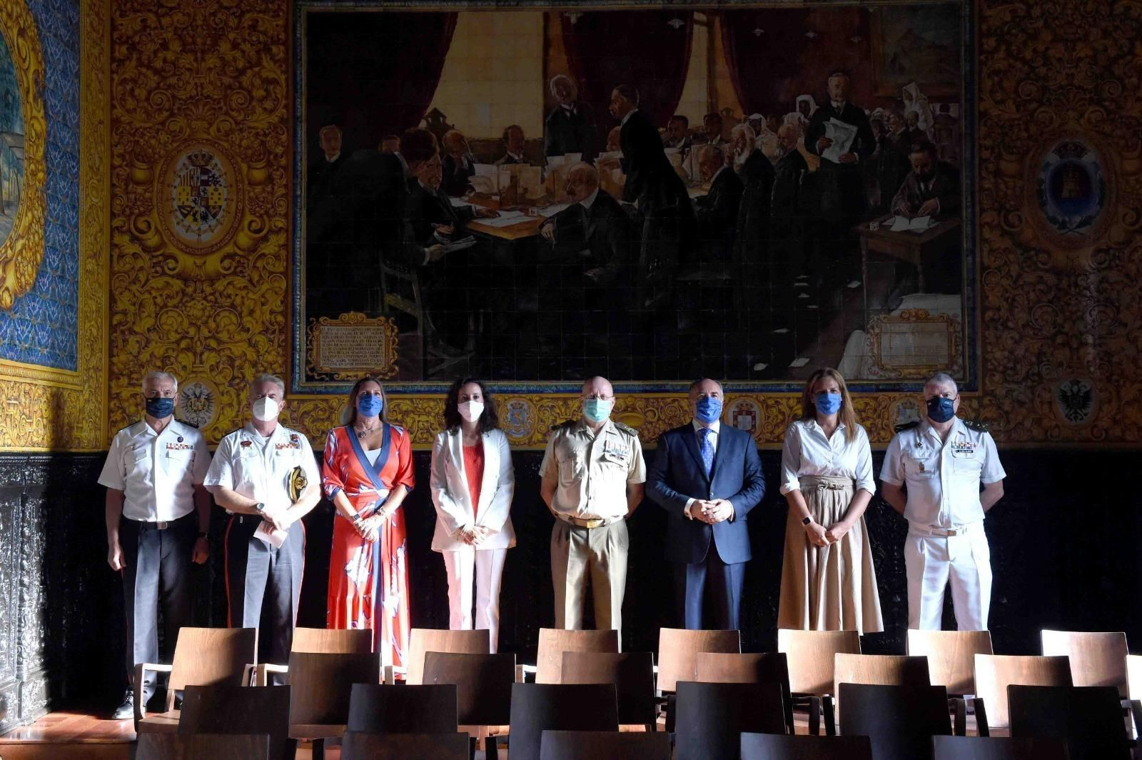 Reunión de Ayuntamiento de Algeciras y Defensa para la cesión del Gobierno Militar Reunión de Ayuntamiento de Algeciras y Defensa para la cesión del Gobierno Militar