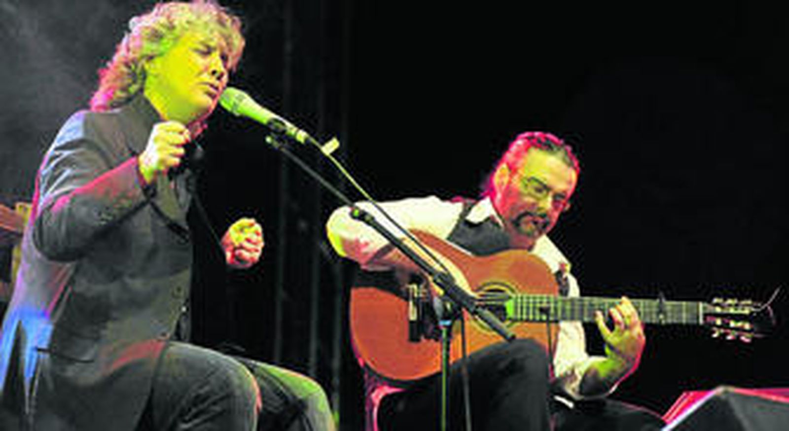 Mayte Martín, en su actuación en el Parapanda.