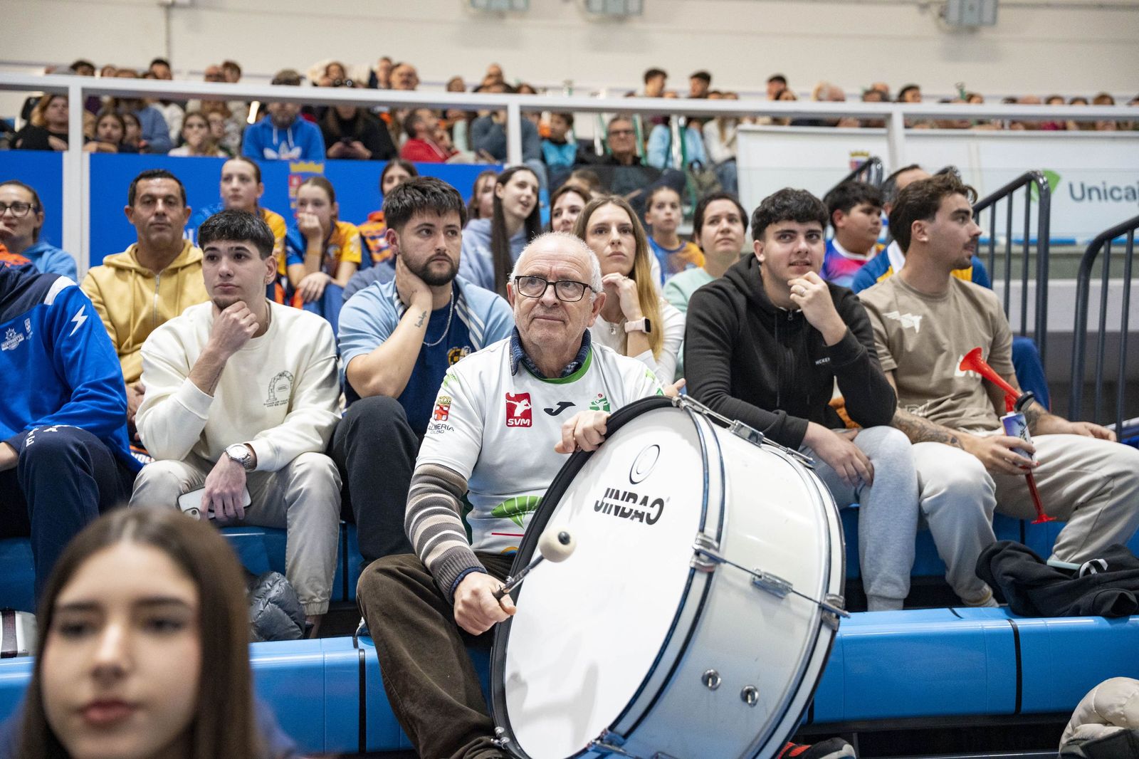 Las imágenes del partido entre Unicaja Costa de Almería y Pamesa Teruel de Superliga de voleibol