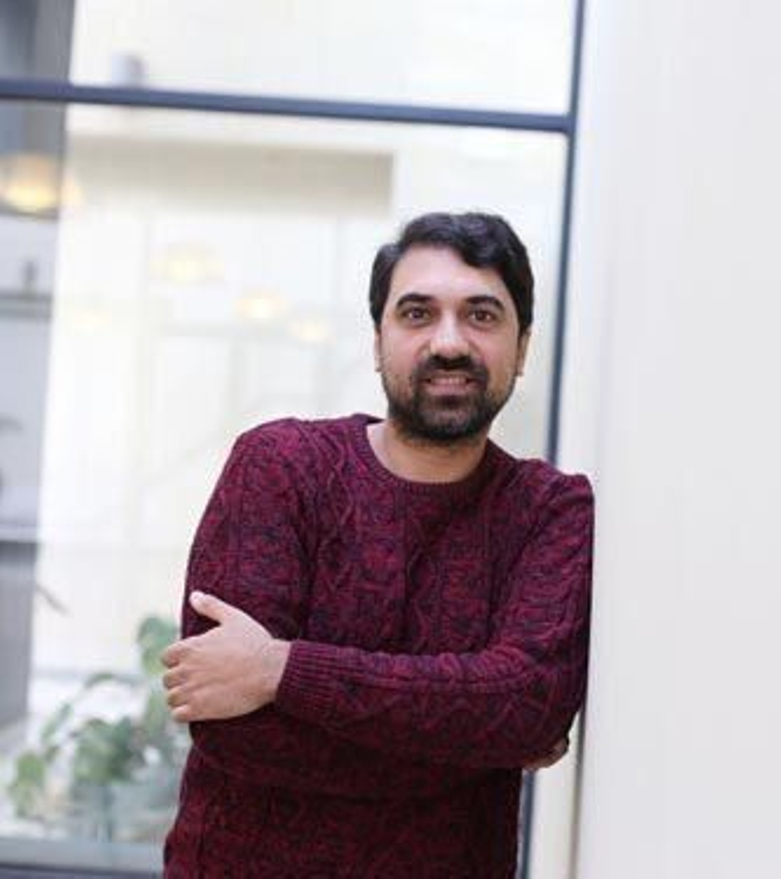 Quintín Vargas, tras la entrevista.