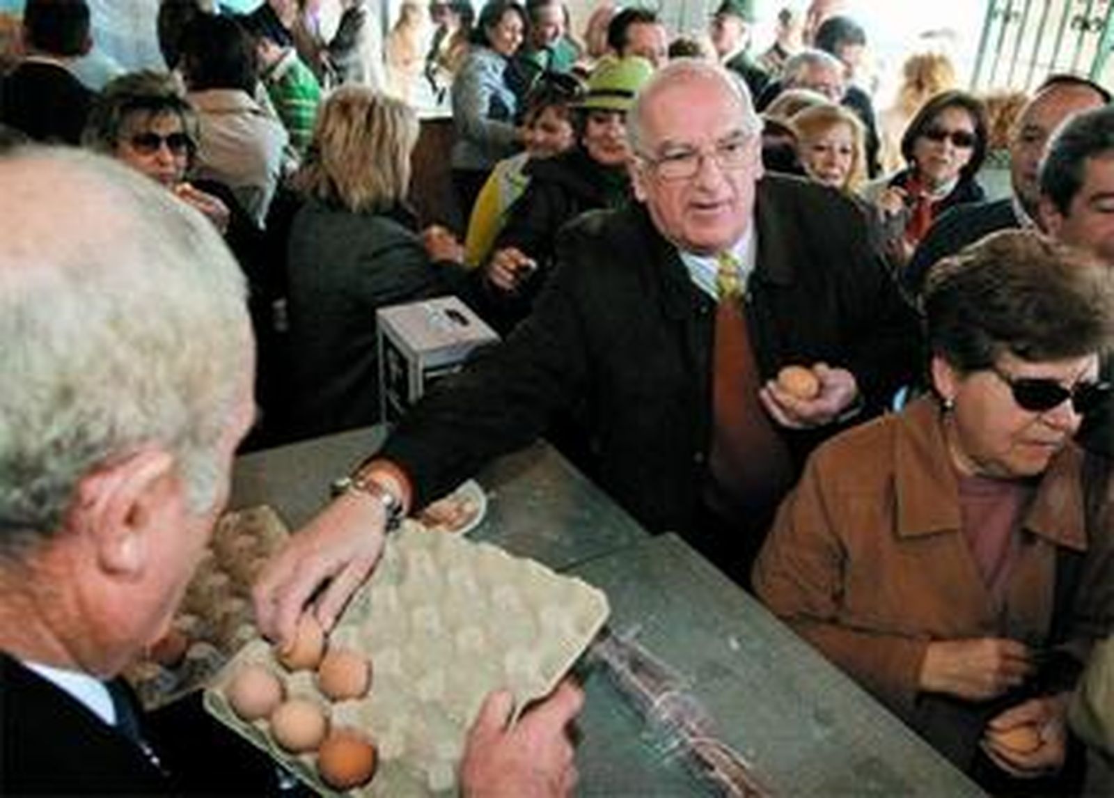 Numerosos fieles asistieron a la misa celebrada en el santuario de Scala Coeli, en la Sierra.