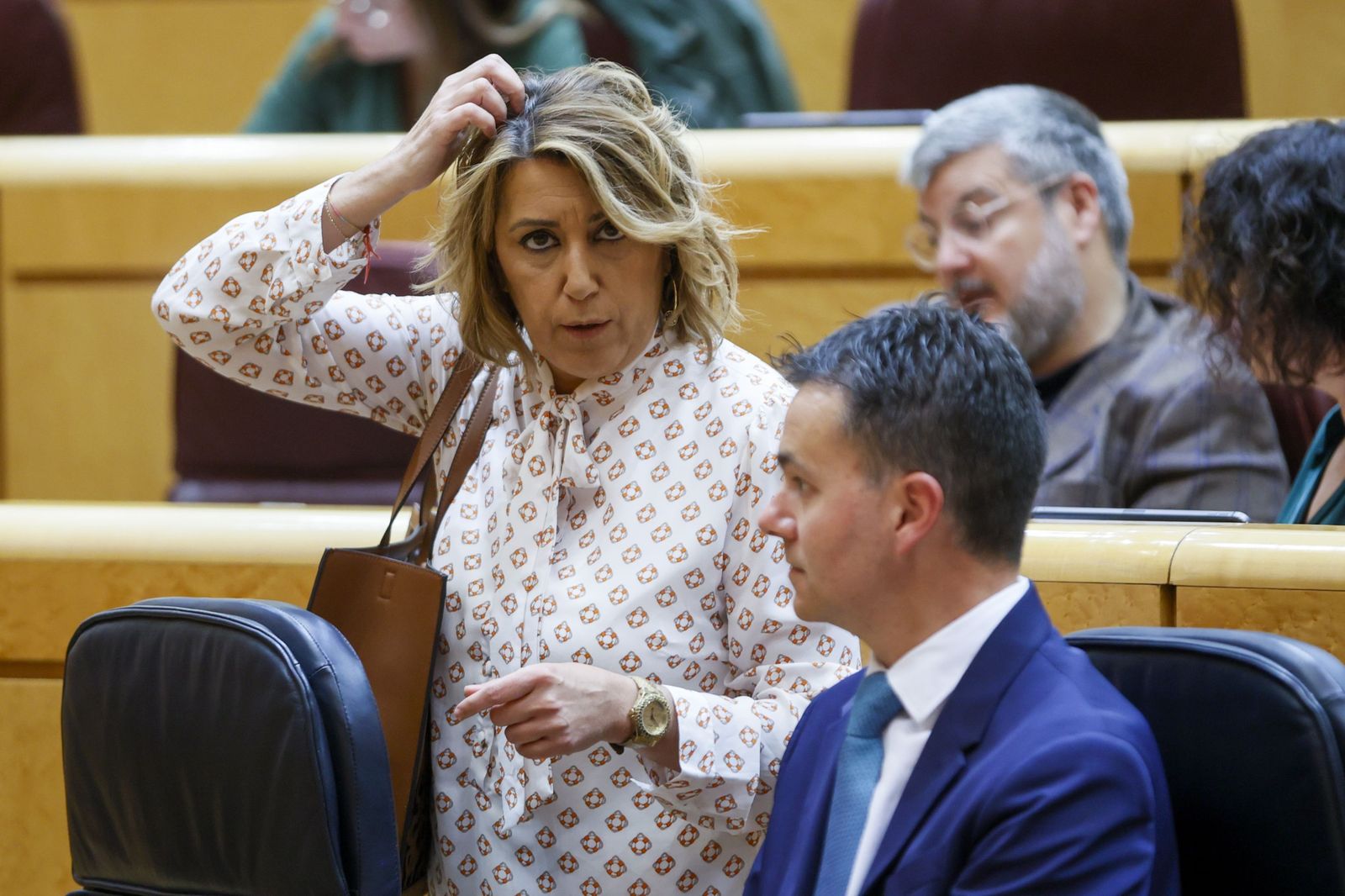 La ex presidenta de la Junta Susana Díaz, en el Senado.