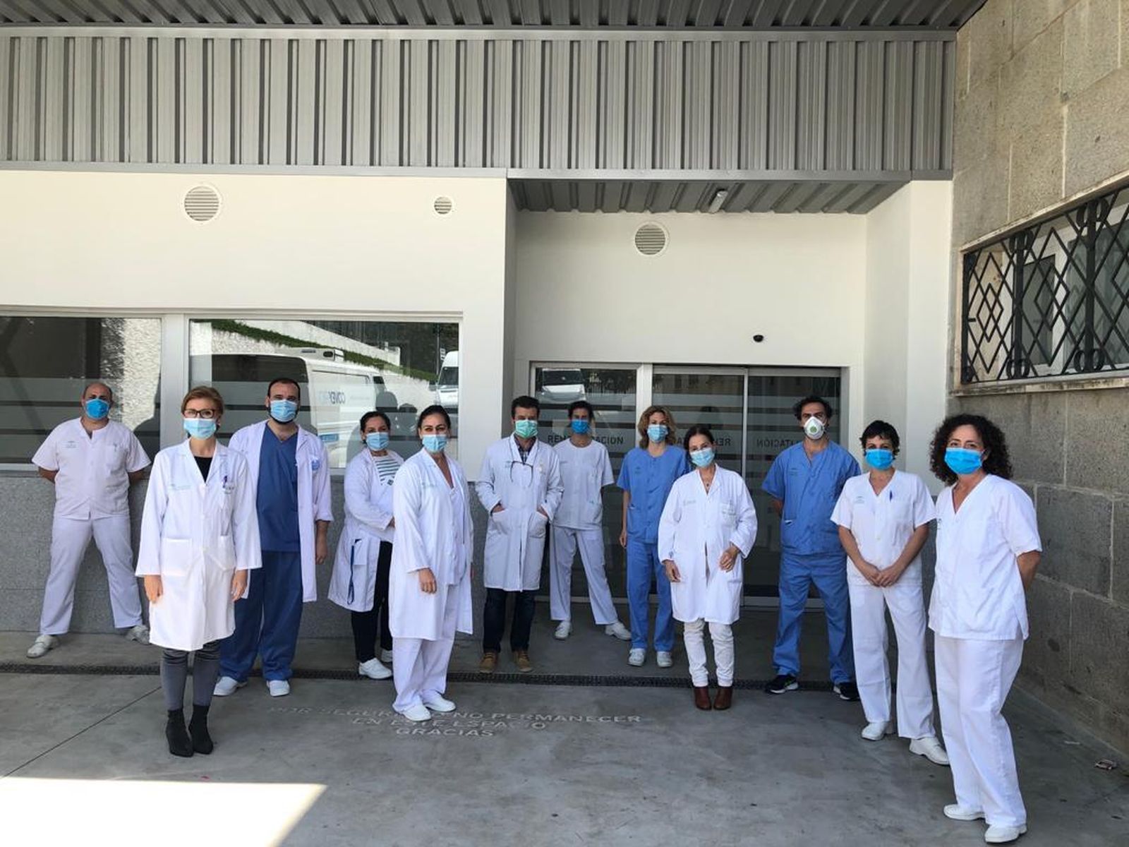 Parte del equipo profesional del Servicio de medicina Física y Rehabilitación.