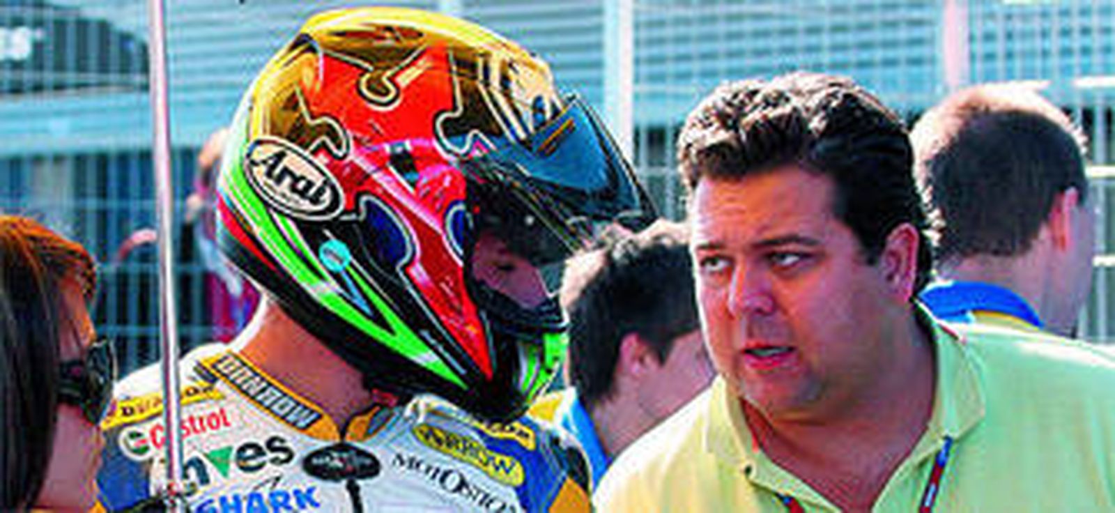 Antonio Gallardo, con Félix Garrido en la parrilla de salida.