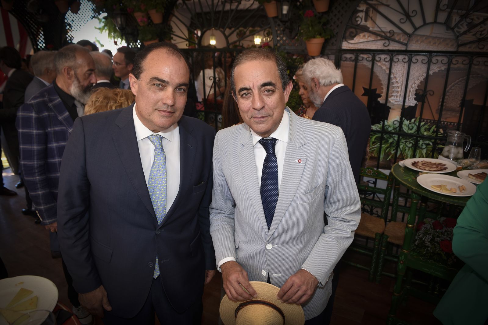 La recepción en la caseta del Santander, en imágenes