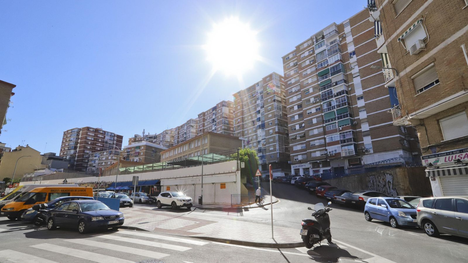 Una imagen del distrito de Bailén Miraflores en Málaga capital