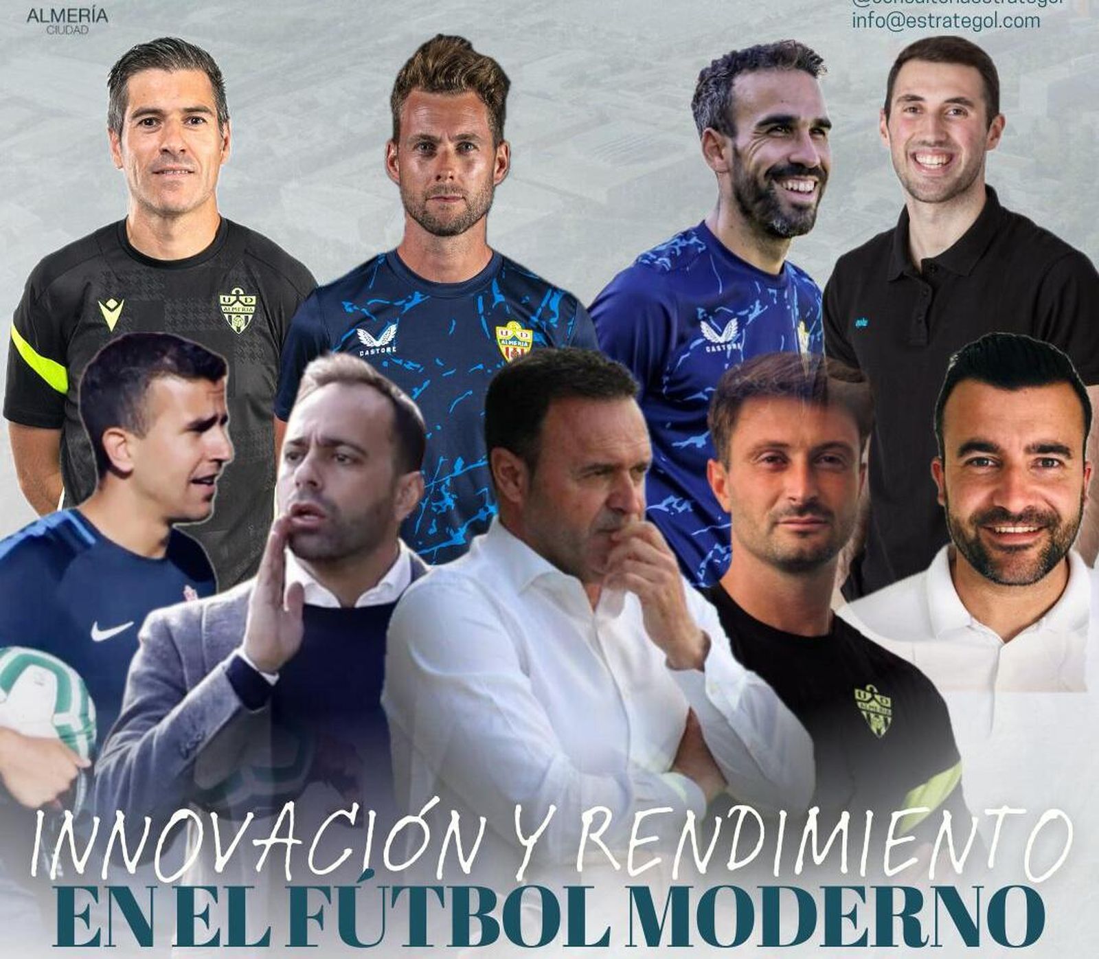 Cartel de las jornadas de fútbol que tendrán lugar este próximo martes 24 de febrero en la Universidad de Almería.