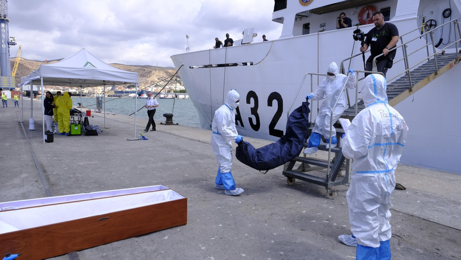 Ejercicio Marsec25 simulacro, en el Puerto de Almería, en imágenes