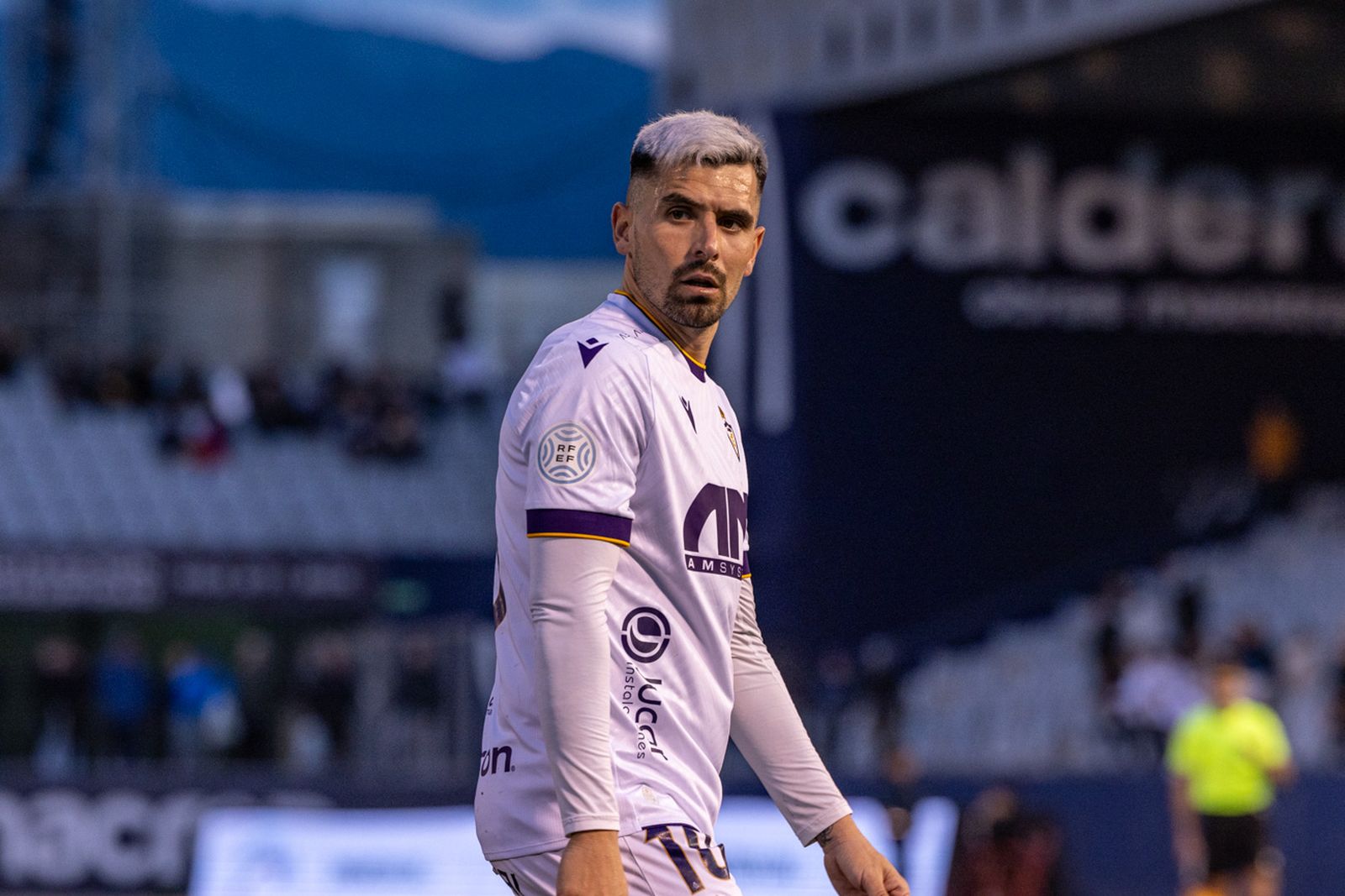 Adri Paz, en el duelo ante la Deportiva Minera.