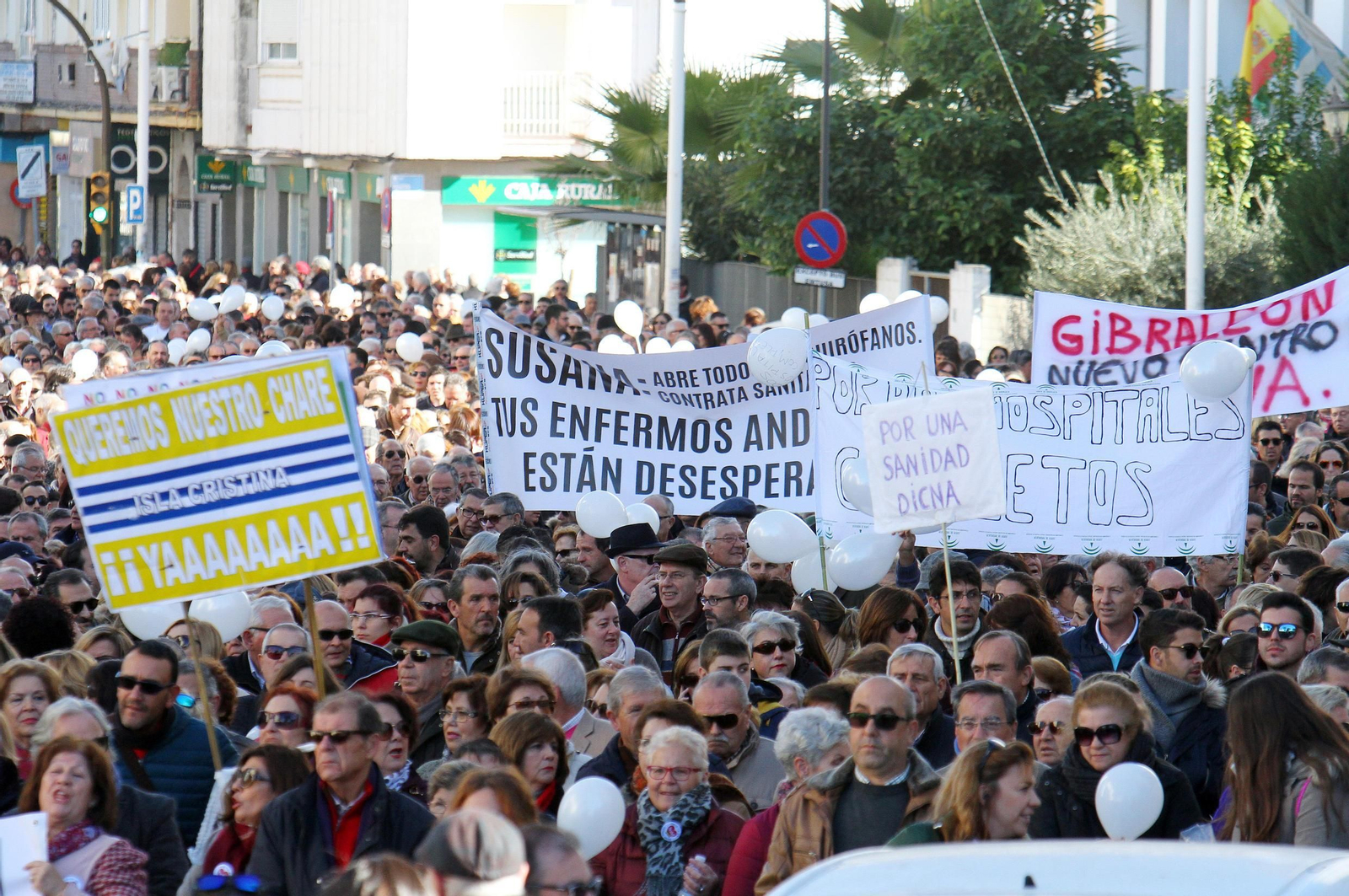La marea blanca, en Huelva