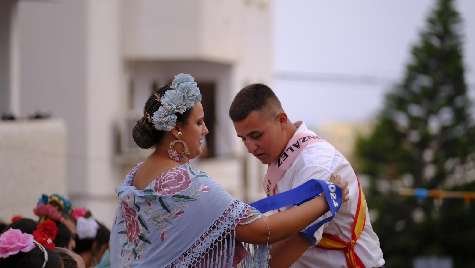 La popular carrera de cintas a caballo de las Fiestas de Mojácar, en imágenes