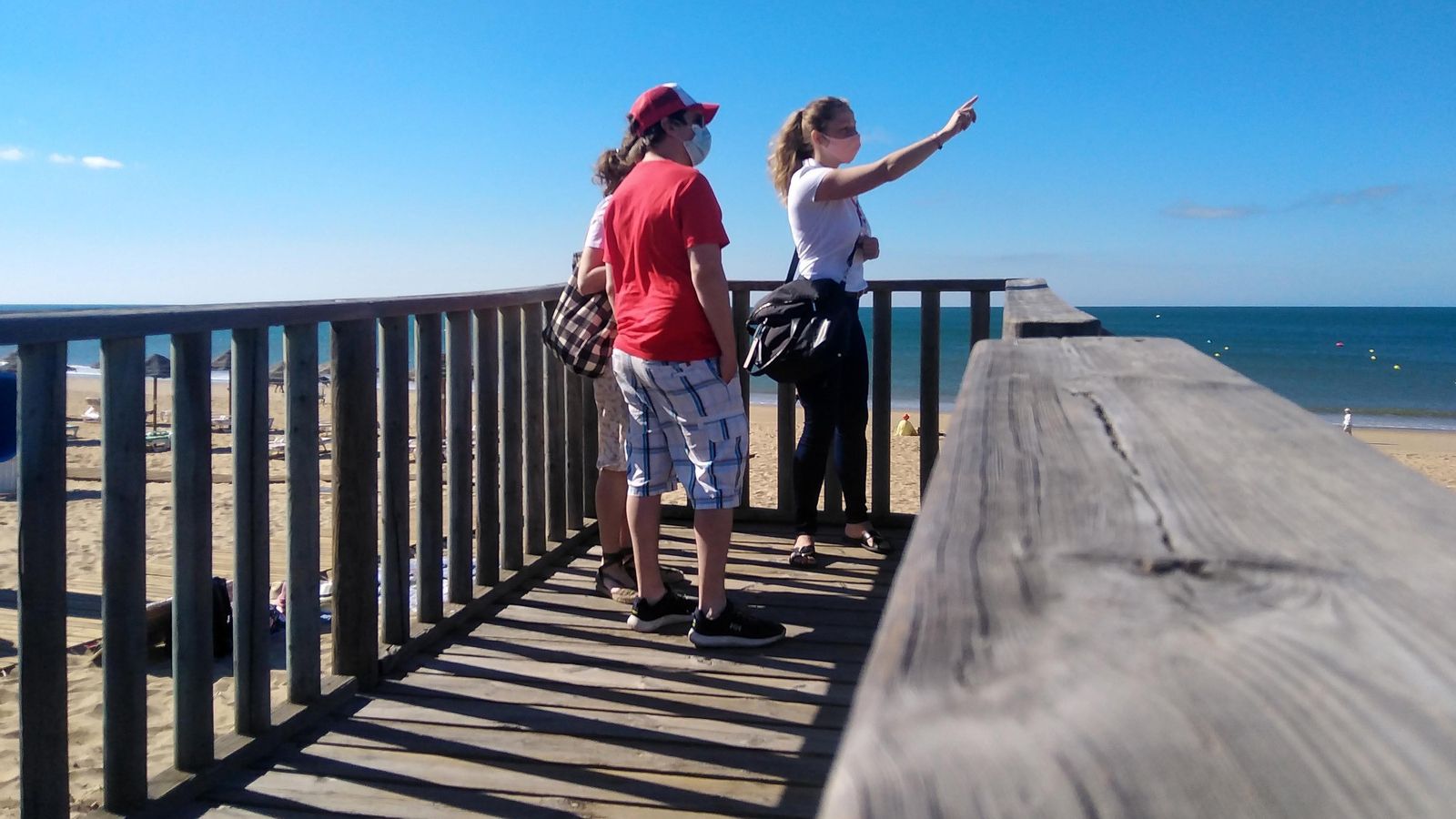 Visita por la playa de Islantilla