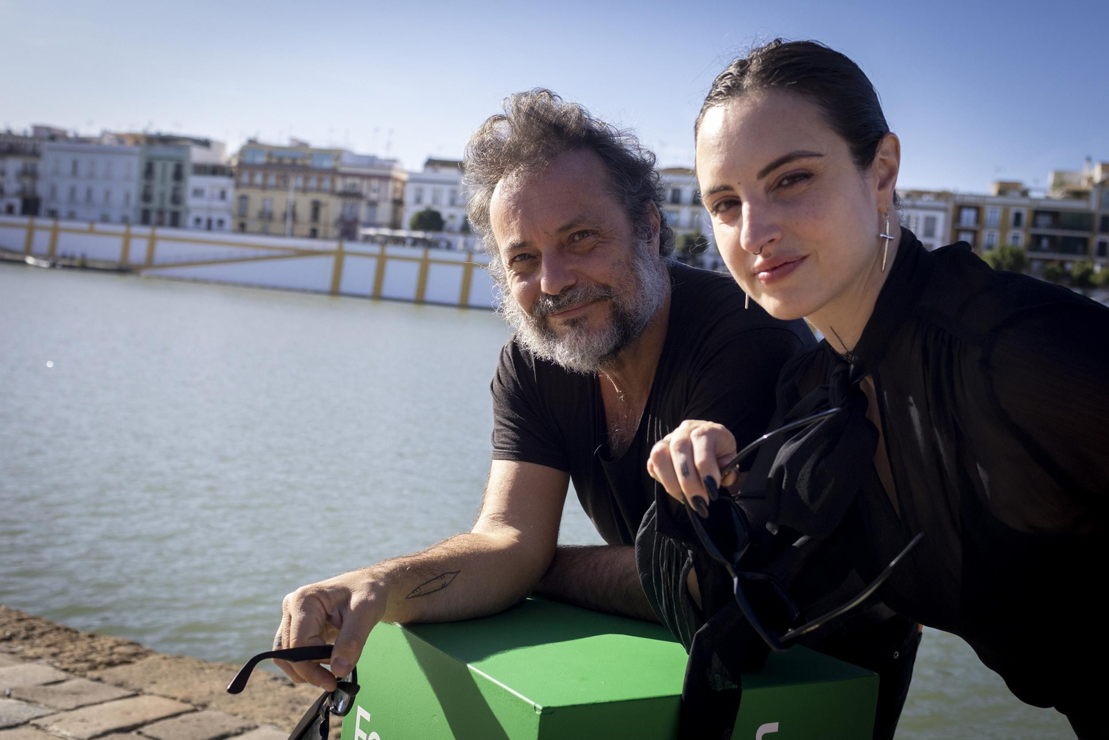 Enrique López Lavigne y Marta Medina, fotografiados el pasado fin de semana en Sevilla.
