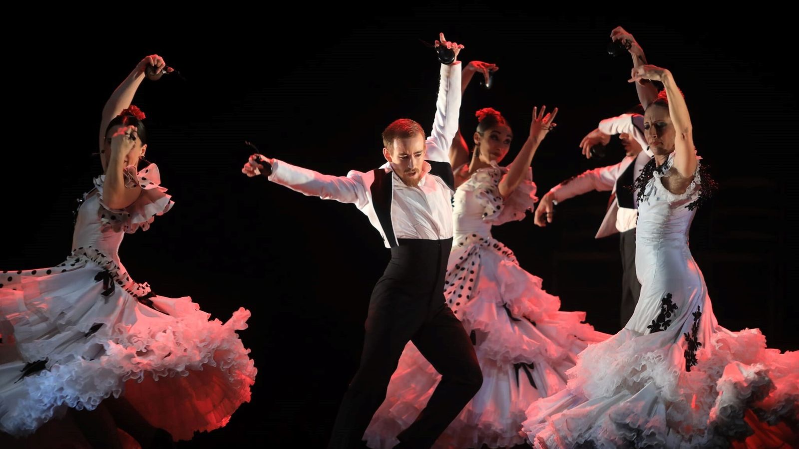 Actuación del Ballet Flamenco de Andalucía en el Teatro de las Cortes.