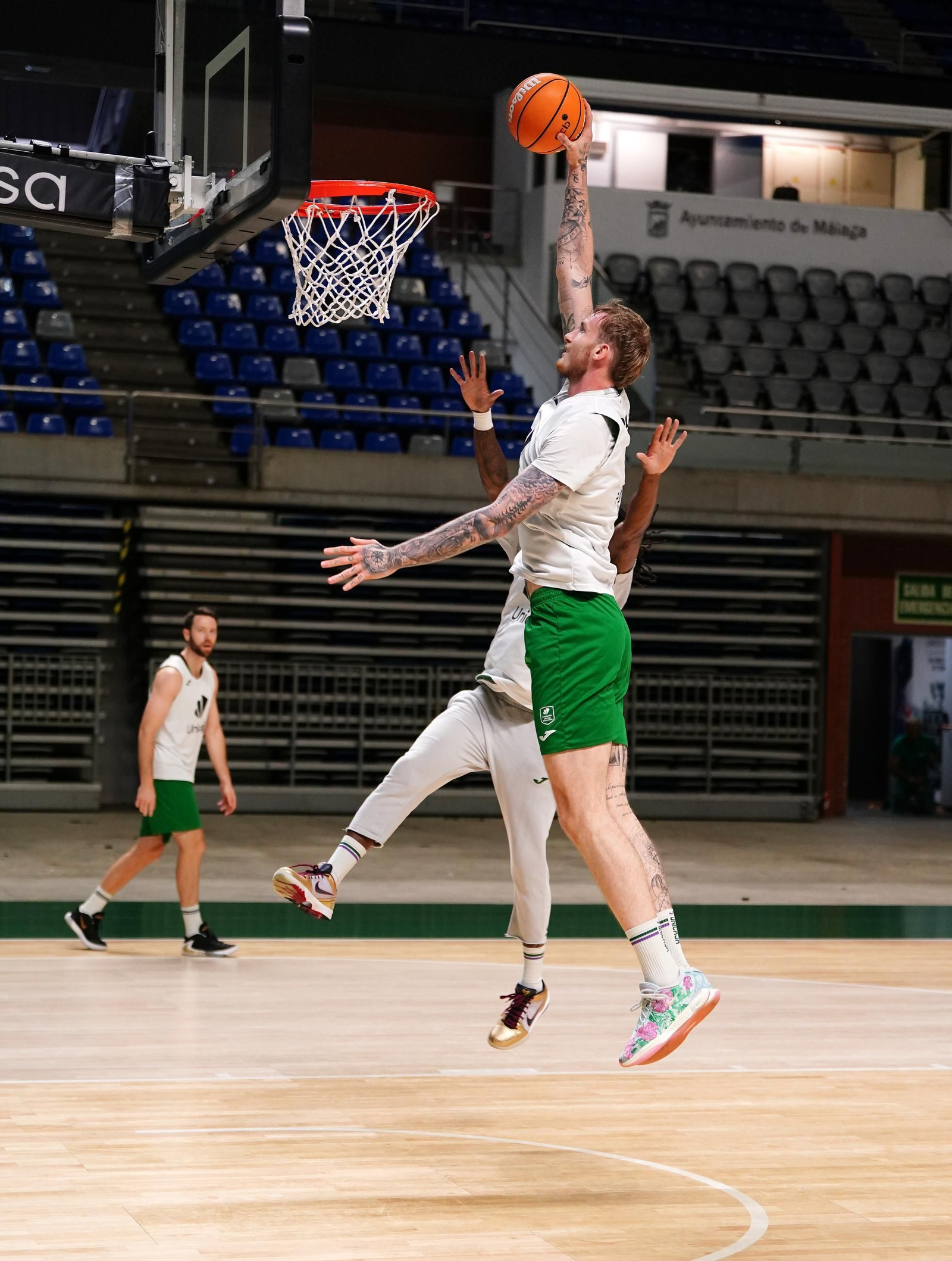 La Copa Davis echa al Unicaja del Carpena: el último entrenamiento del equipo