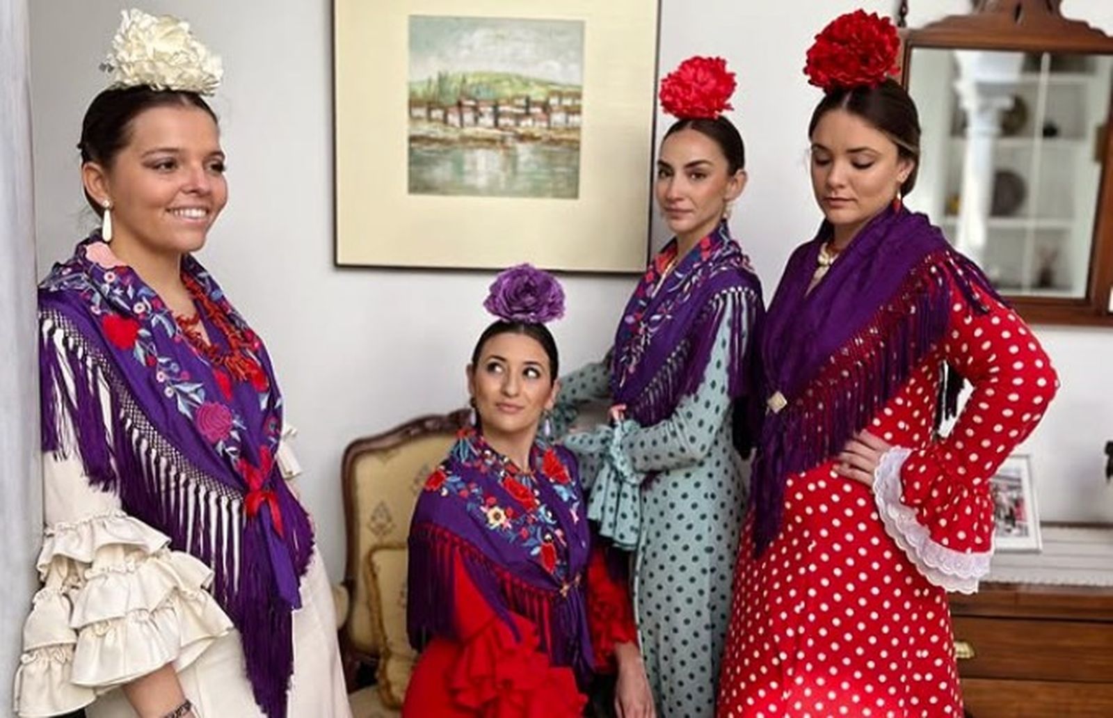 Una sesión de fotos de Flamenca By Poppy, una de las marcas sevillanas que participarán en el evento.