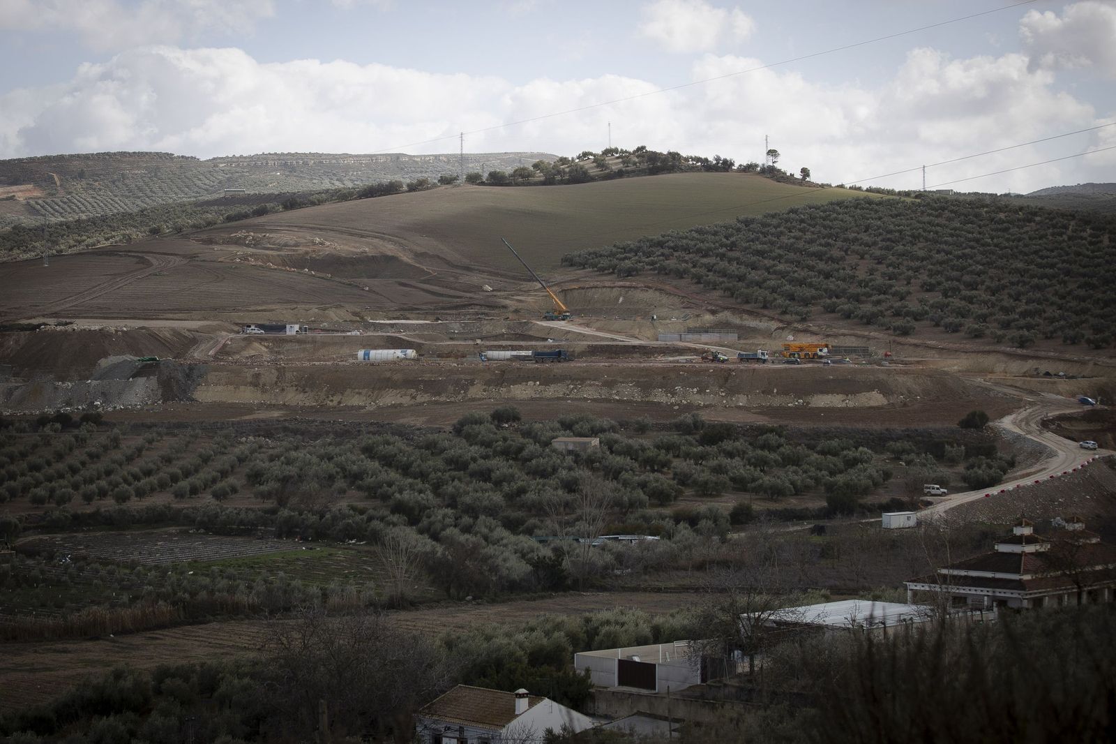 Obras en el tramo de A-92 de la Variante de Loja