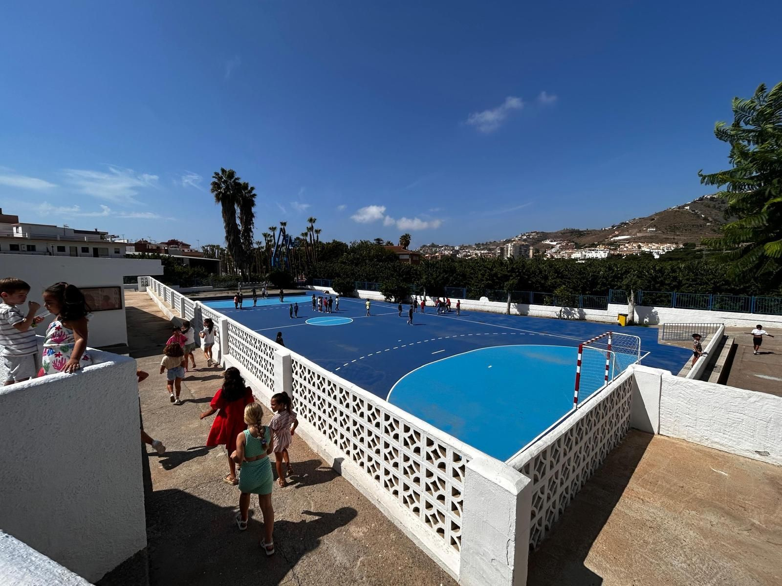 Uno de los centros escolares en los que están trabajando