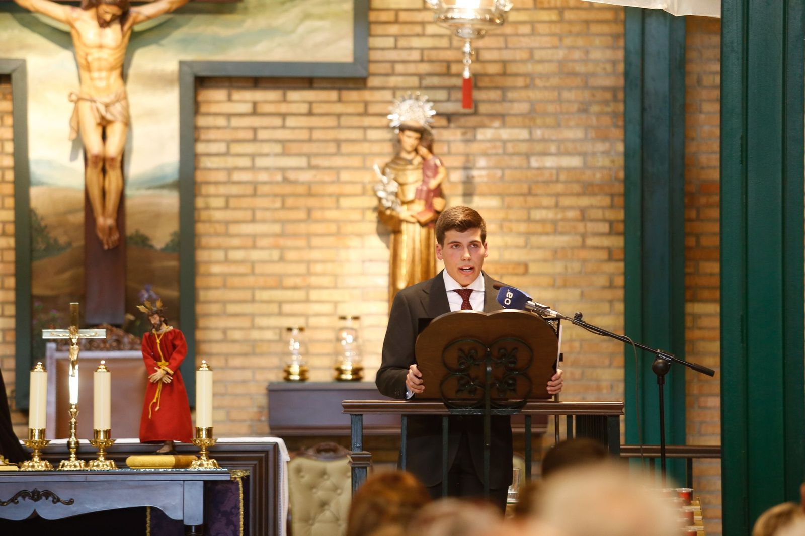 David Mota, enun momento del Pregón Juvenil.