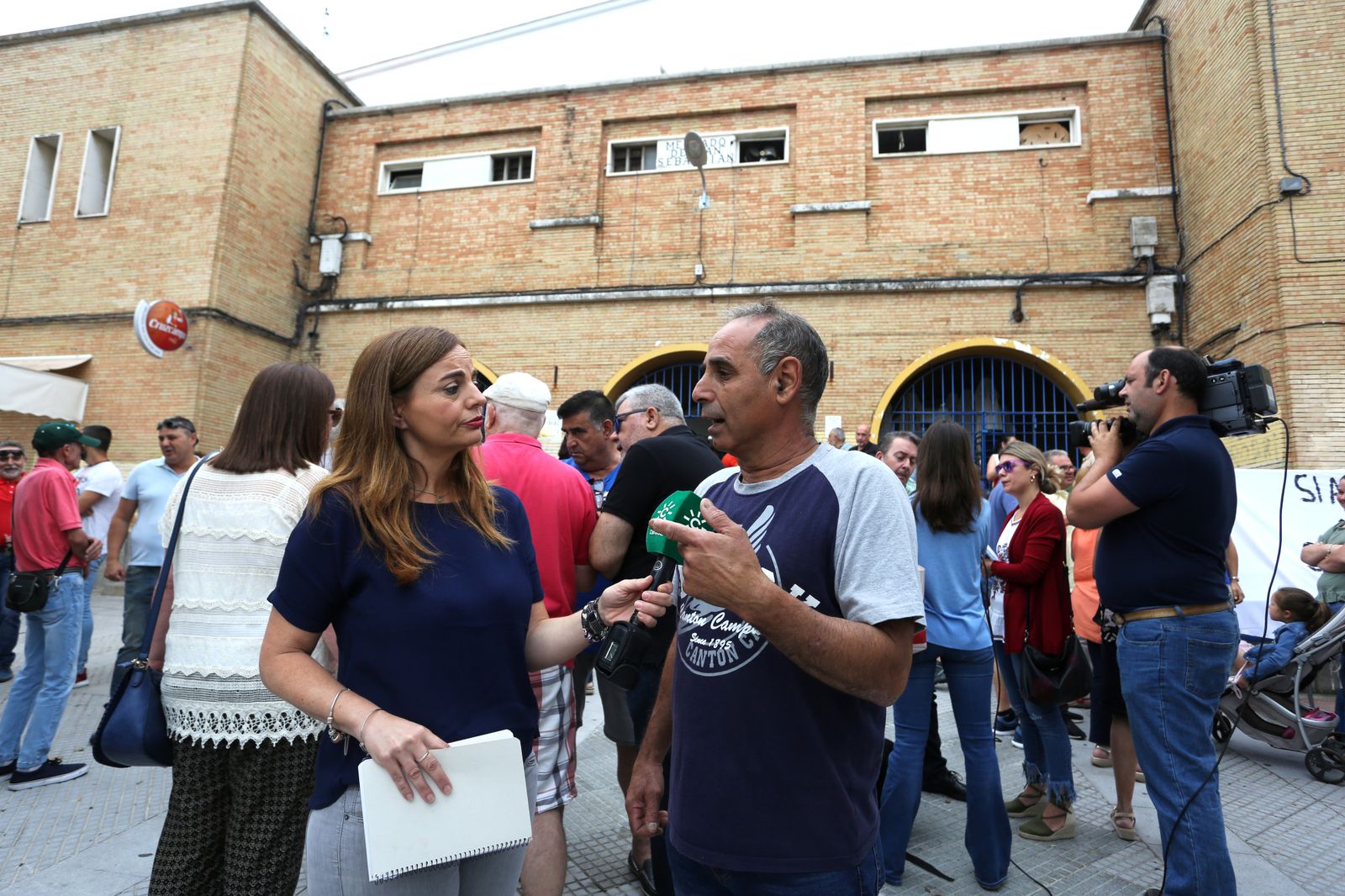 Más imágenes de la protesta de los minoristas del mercado de San Sebastián
