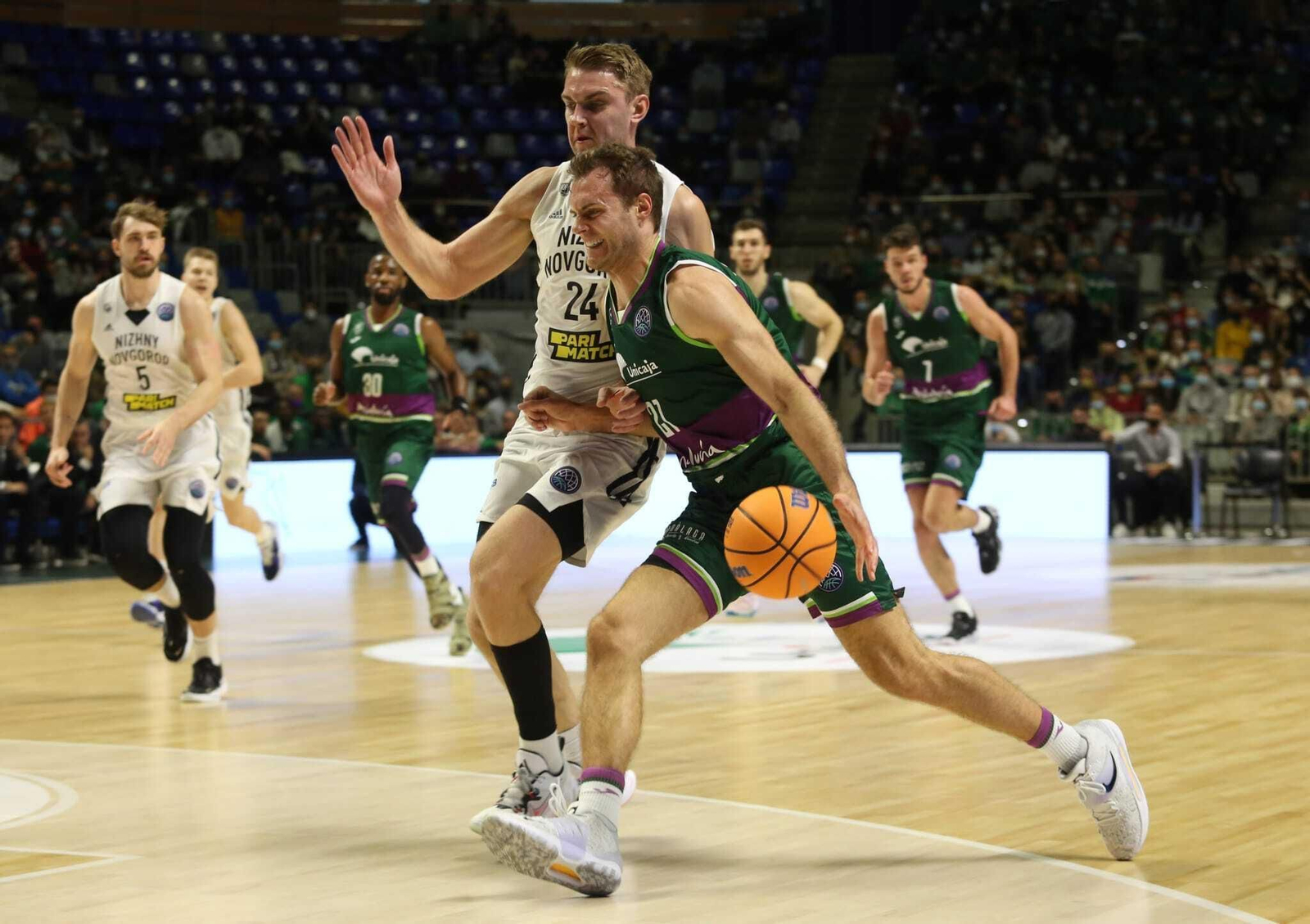 El Unicaja-Nizhny Novgorod, en fotos